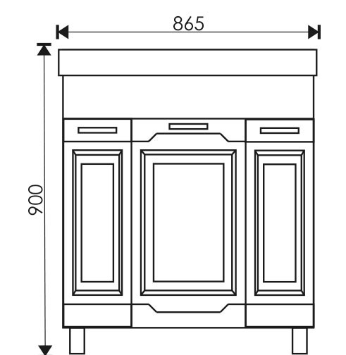 Тумба EvaGold 85 "Gretta" (ум Элвис 85) - миниатюра №3