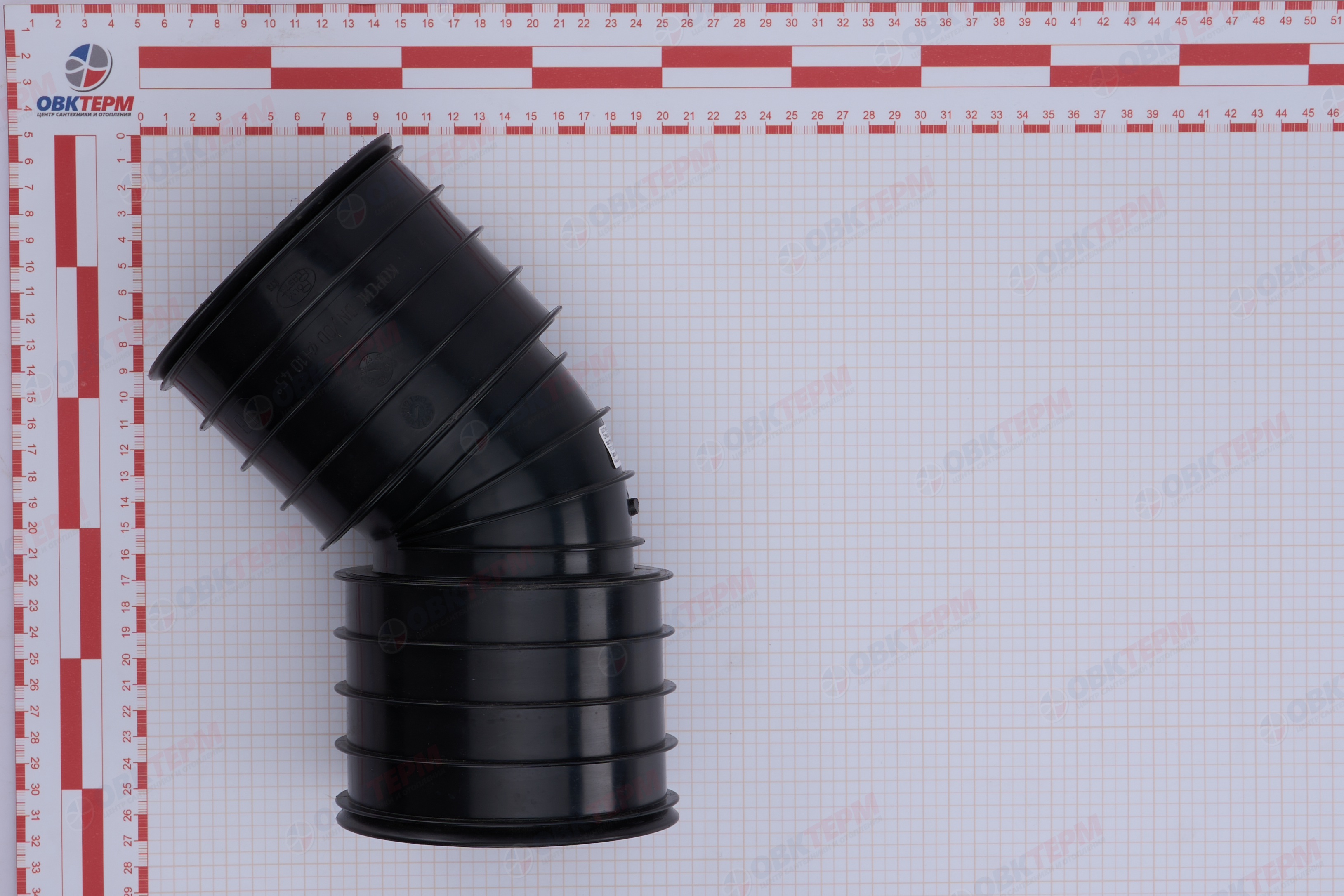 Отвод  КОРСИС DN/OD  110*  45*      SN 8 гоф - миниатюра №6