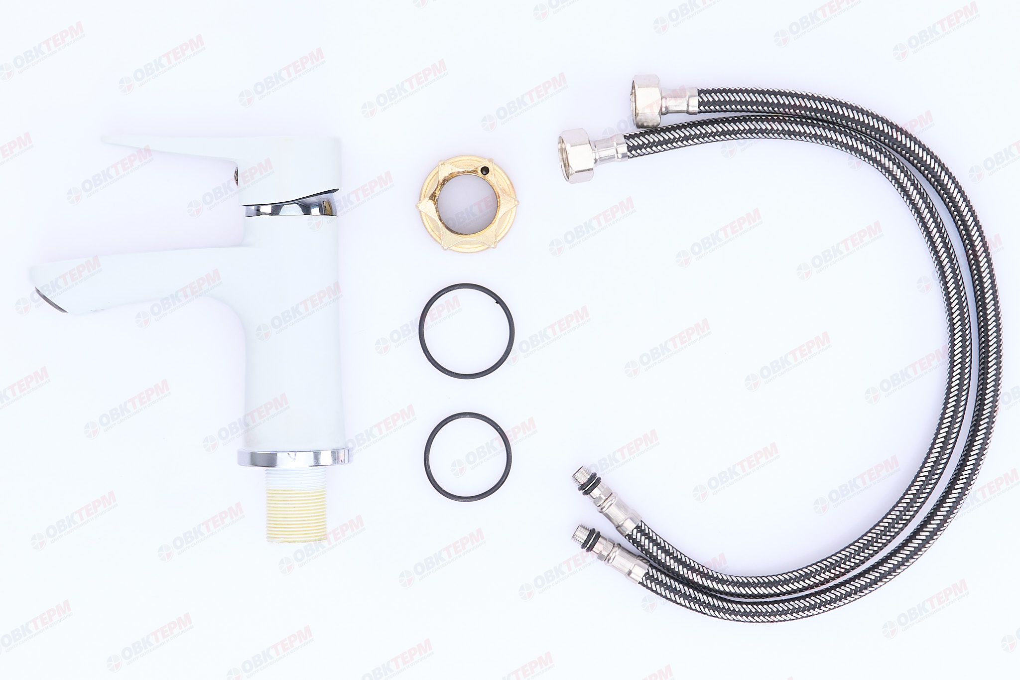 Смеситель д/умывальника ZERIX PUD1 045 WHITE  (10 шт/ящ) - Изображение №4