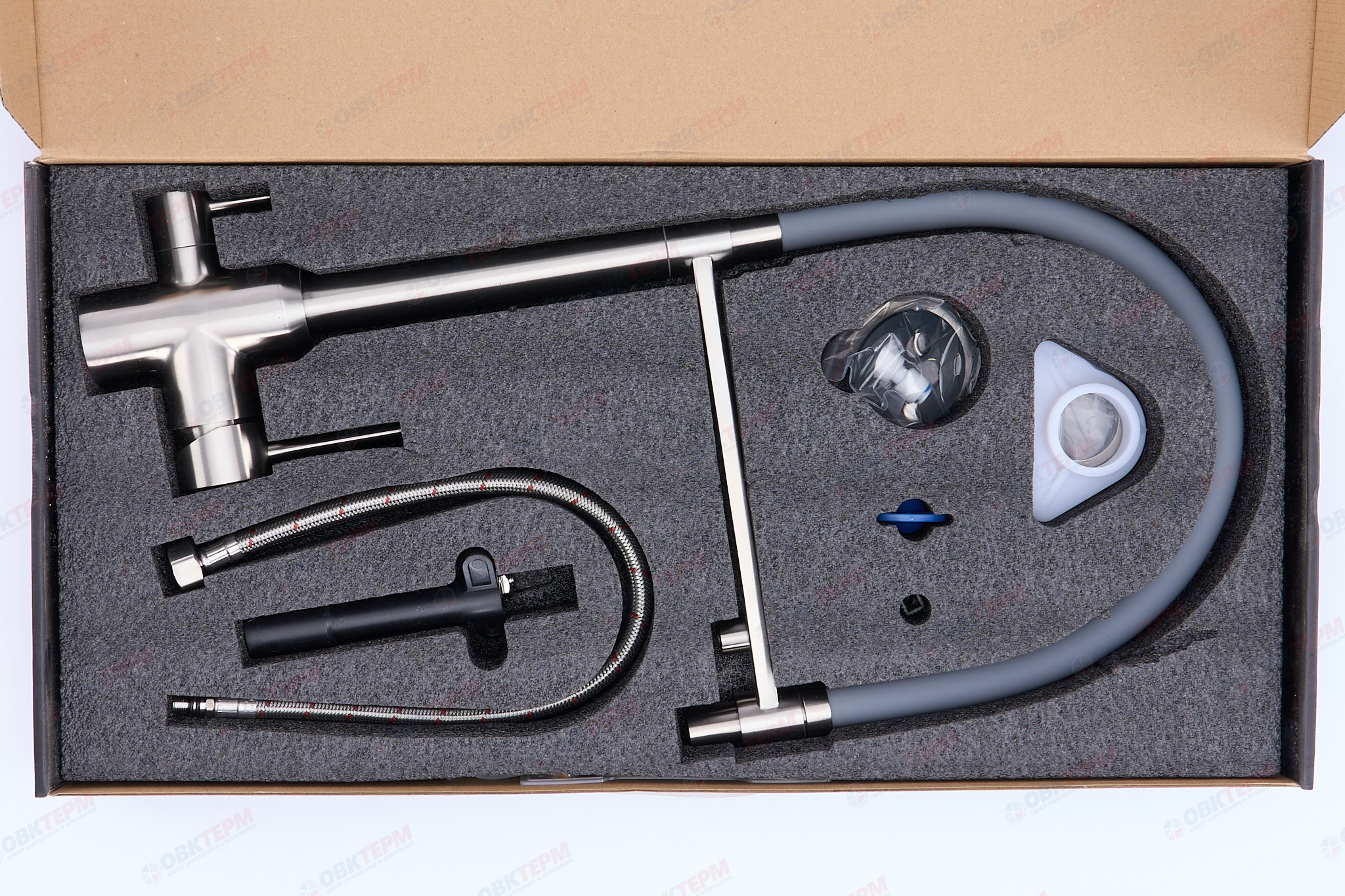 Смеситель д/кухни под ФИЛЬТР GAPPO G4399-5 нерж/сталь /сатин /35мм - миниатюра №5