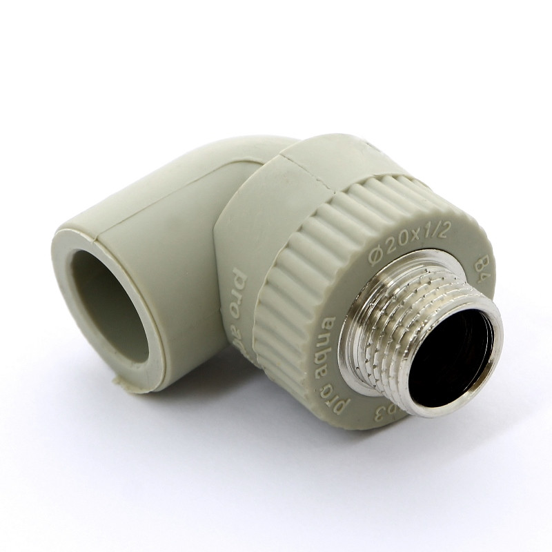 Угол с МРН  25 * 3/4"   СЕРЫЙ   (PRO AQUA)    (100/10) - Изображение №1