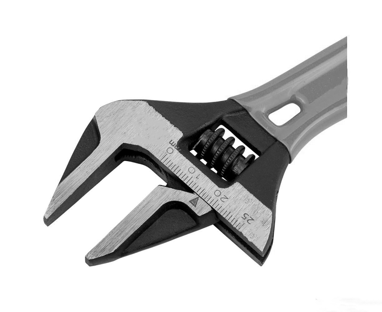 Ключ разводной тонкие губки, увеличенный диапазон 250 мм - Изображение №1