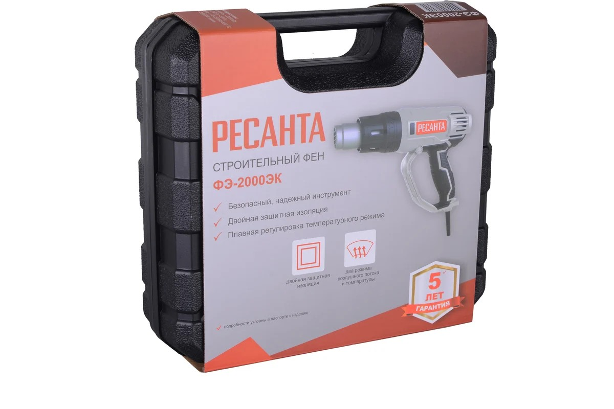 Строительный фен ФЭ-2000ЭК Ресанта - миниатюра №8