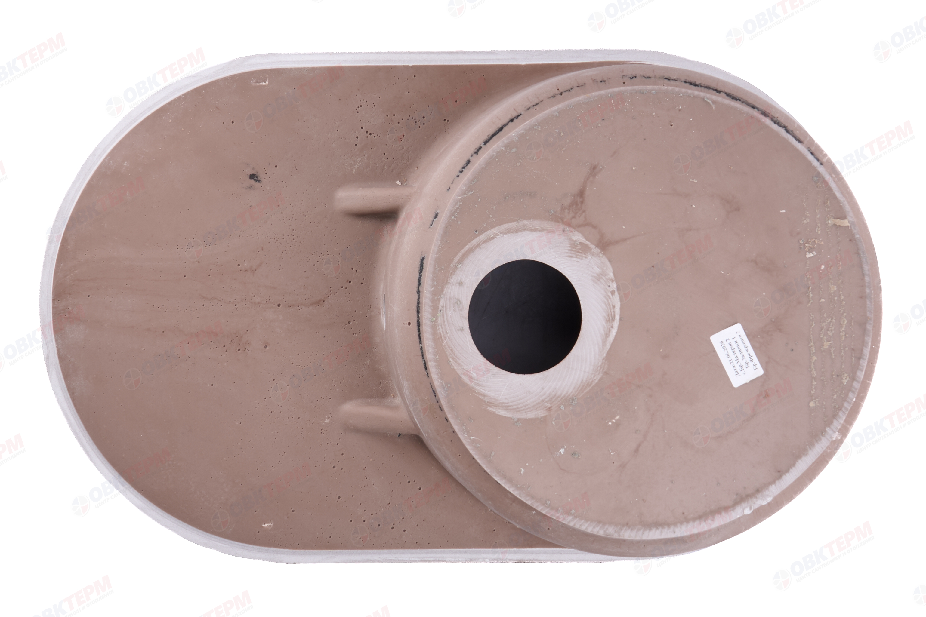 Мойка овальная HORKE / SIMGRAN S-24 ТЕРРАКОТ ГЛЯНЕЦ 730*450мм - миниатюра №8
