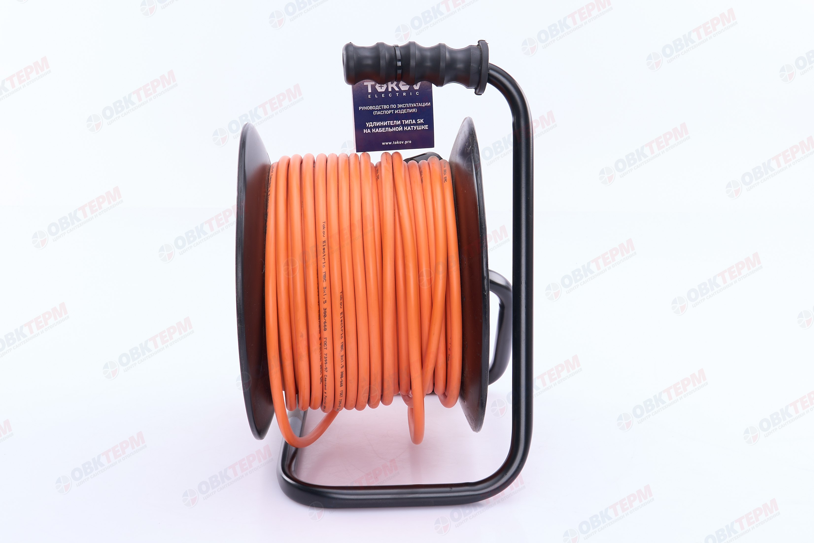 Удлинитель на катушке 4х30м с заземл. 16А IP20 3х1.5 TOKOV ELECTRIC TKE-SK30-15-Z - Изображение №3