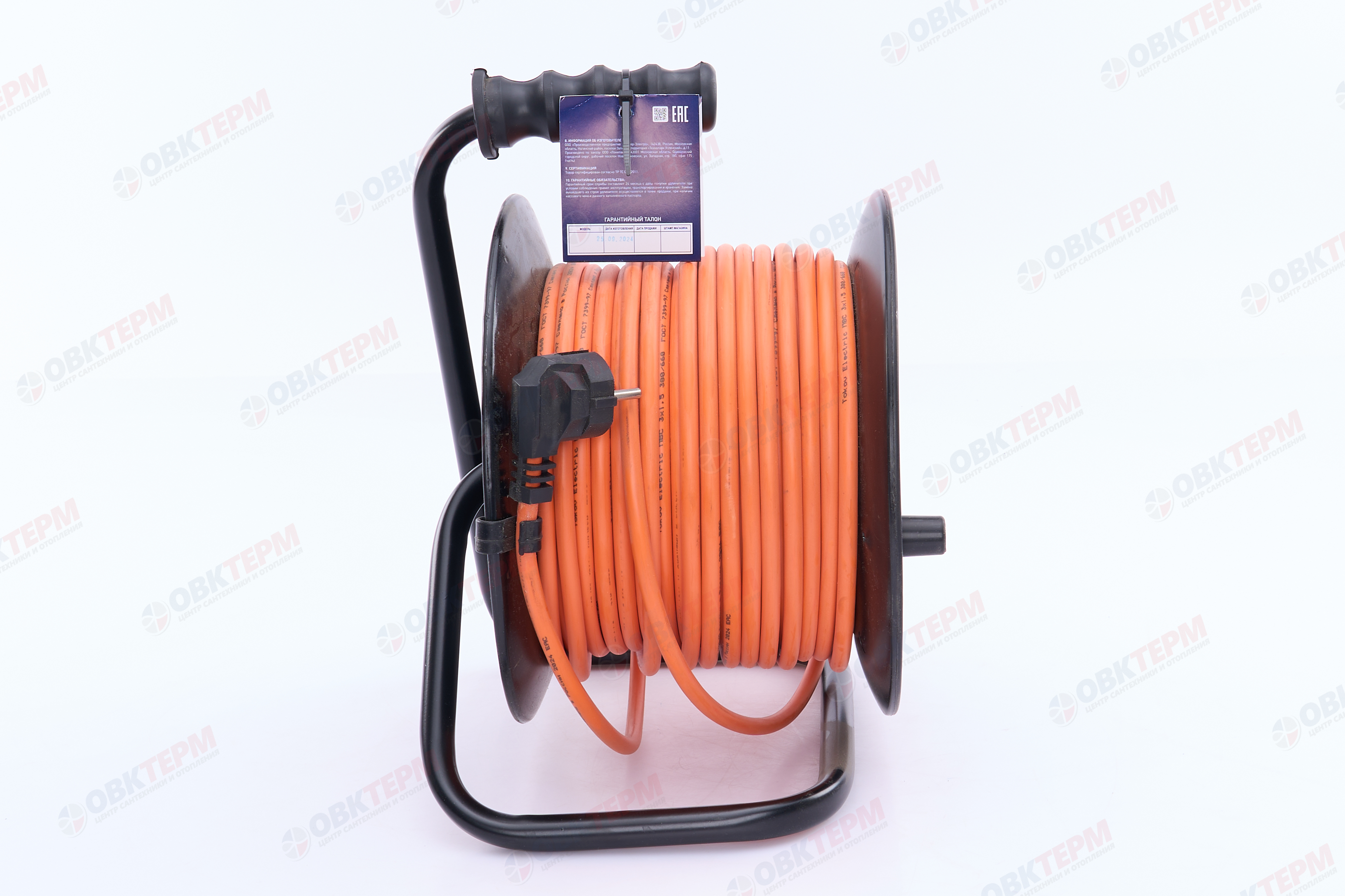 Удлинитель на катушке 4х30м с заземл. 16А IP20 3х1.5 TOKOV ELECTRIC TKE-SK30-15-Z - Изображение №5