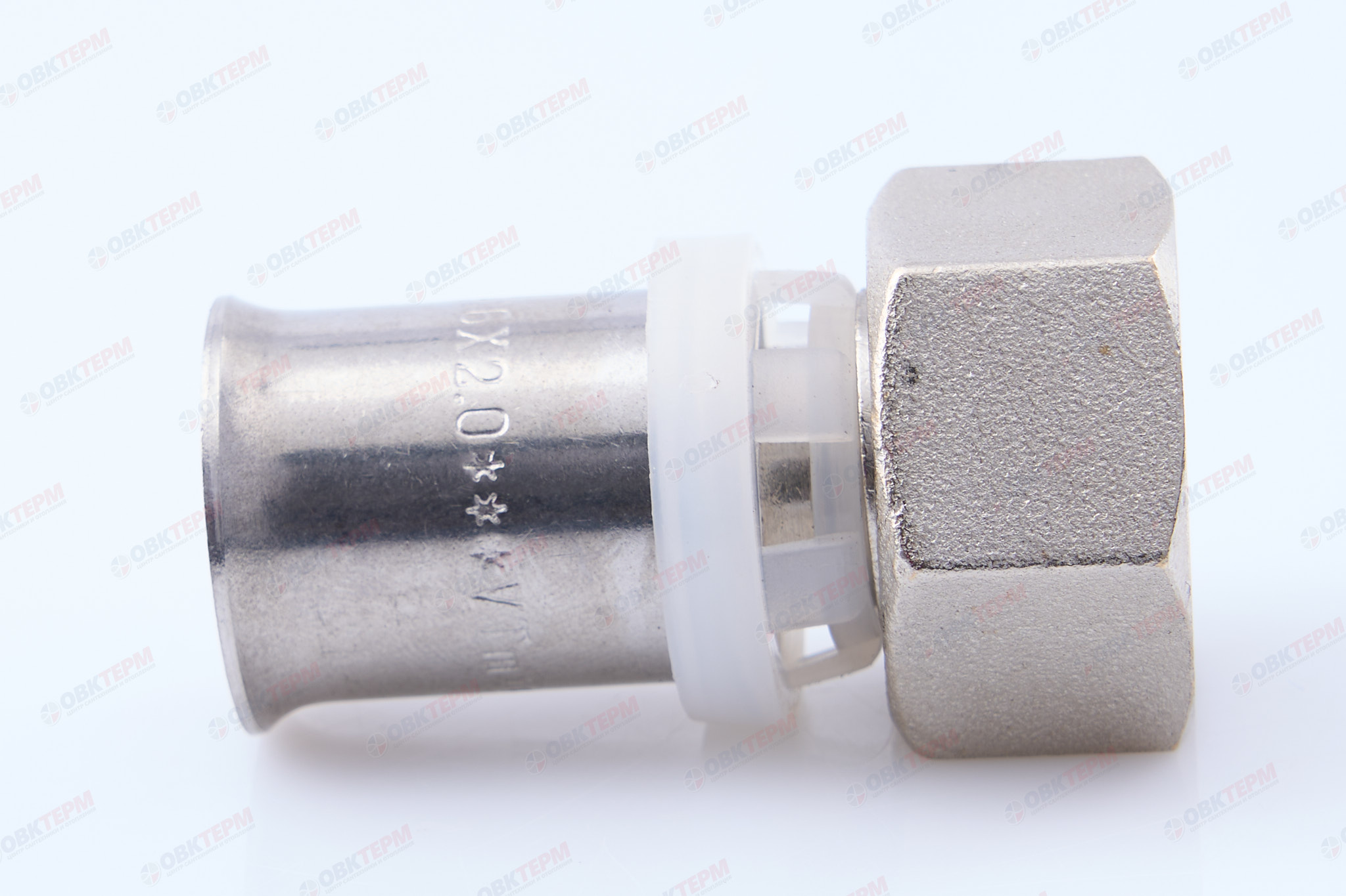 Соединитель  пресс с накидной гайкой Valtec 16*1/2           (10уп/180ящ) - миниатюра №8