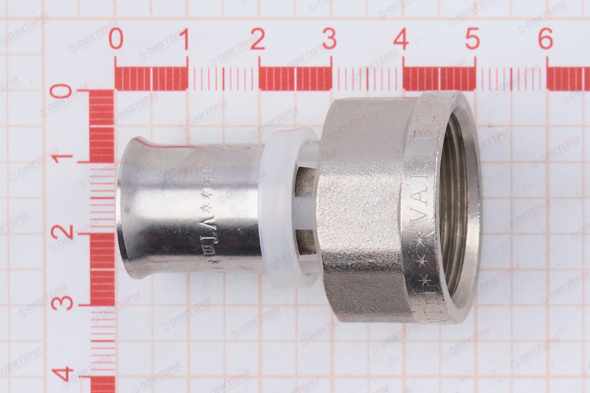 Соединитель  пресс с переходом на внутр. р Valtec 20*3/4     (10уп/110ящ) - миниатюра №11