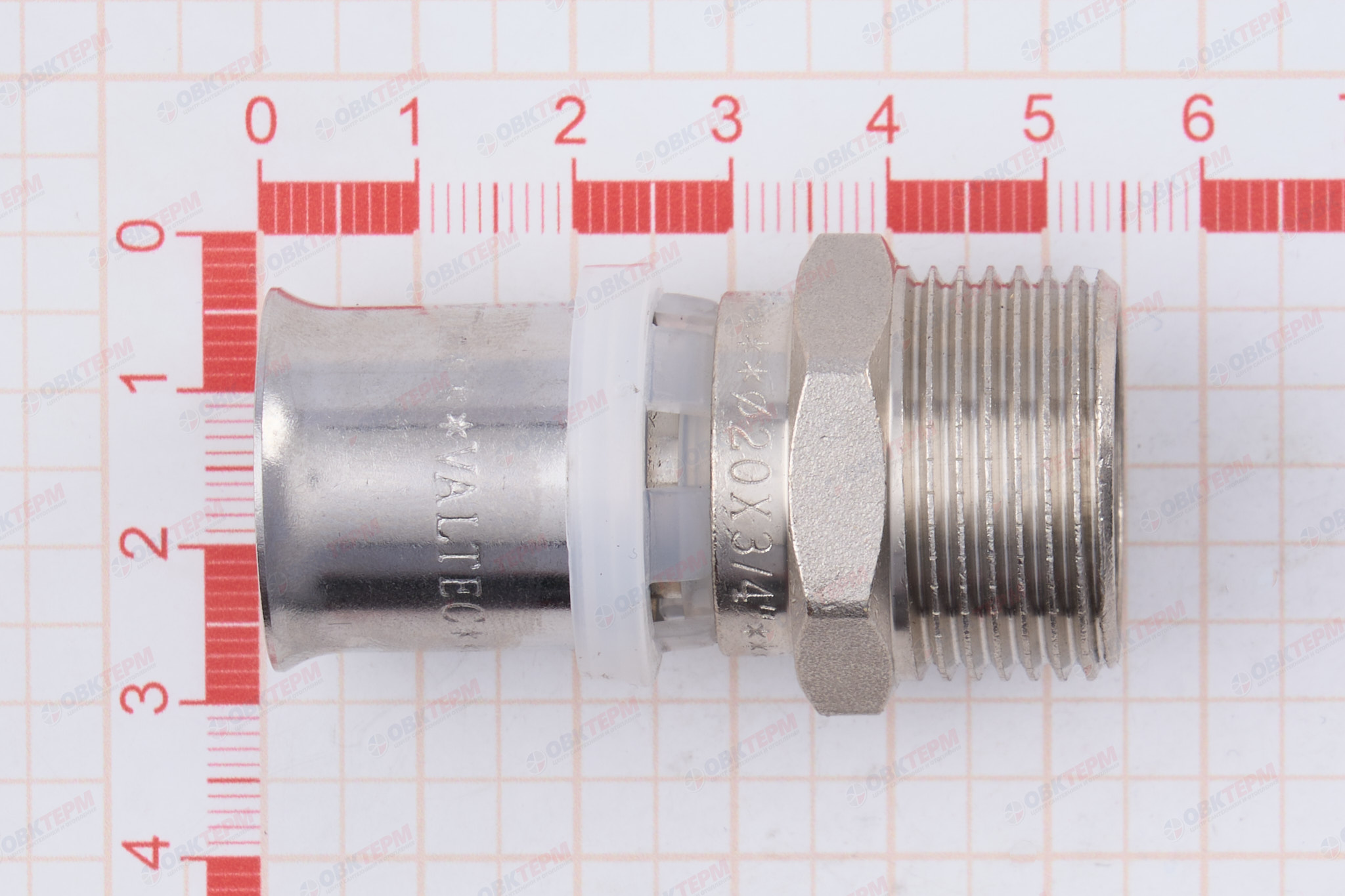 Соединитель  пресс с переходом на нар. р Valtec 20*3/4       (10уп/110ящ) - миниатюра №11