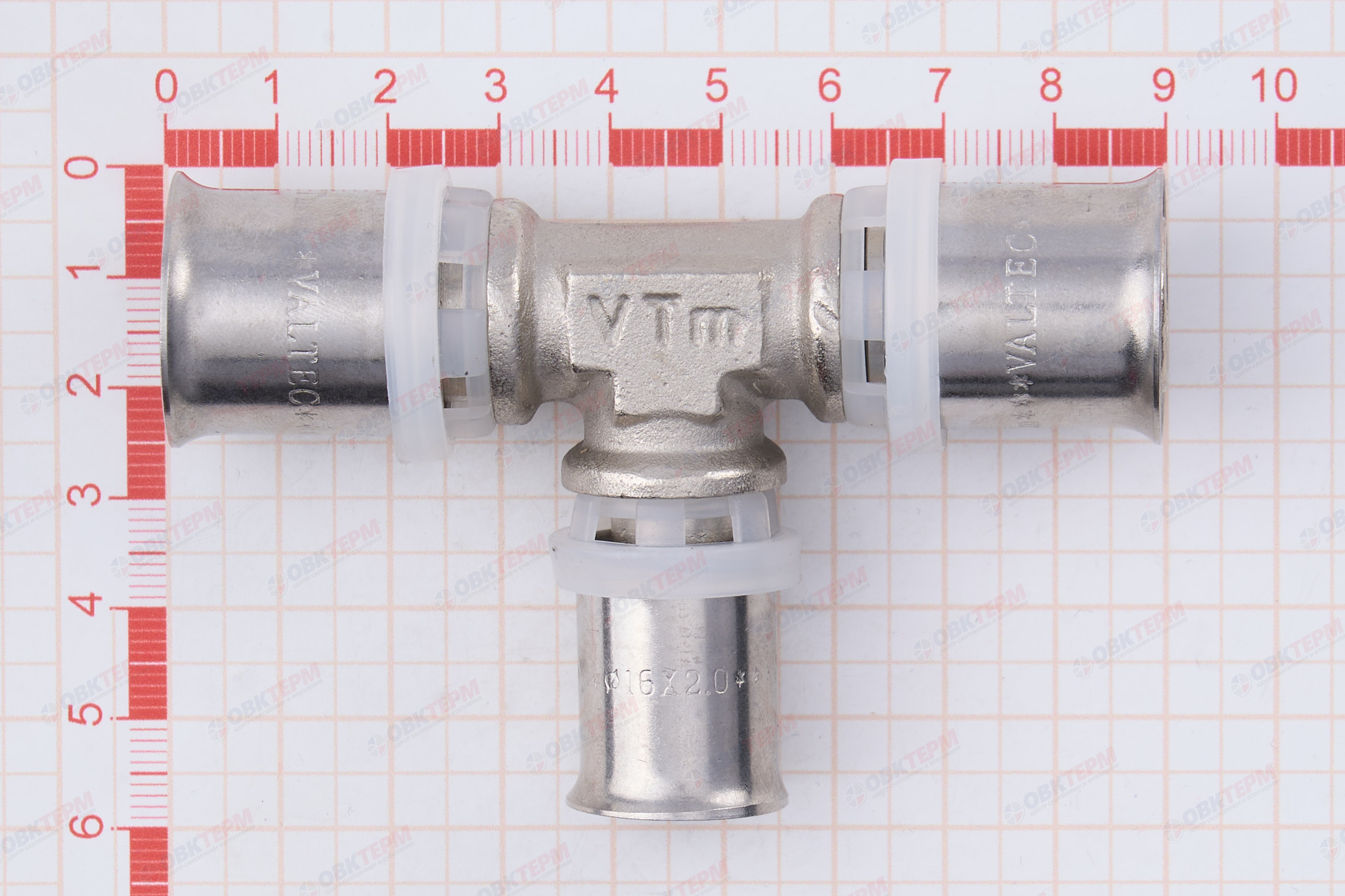 Тройник  пресс  Valtec 20*16*20     (5уп/50ящ) - миниатюра №8
