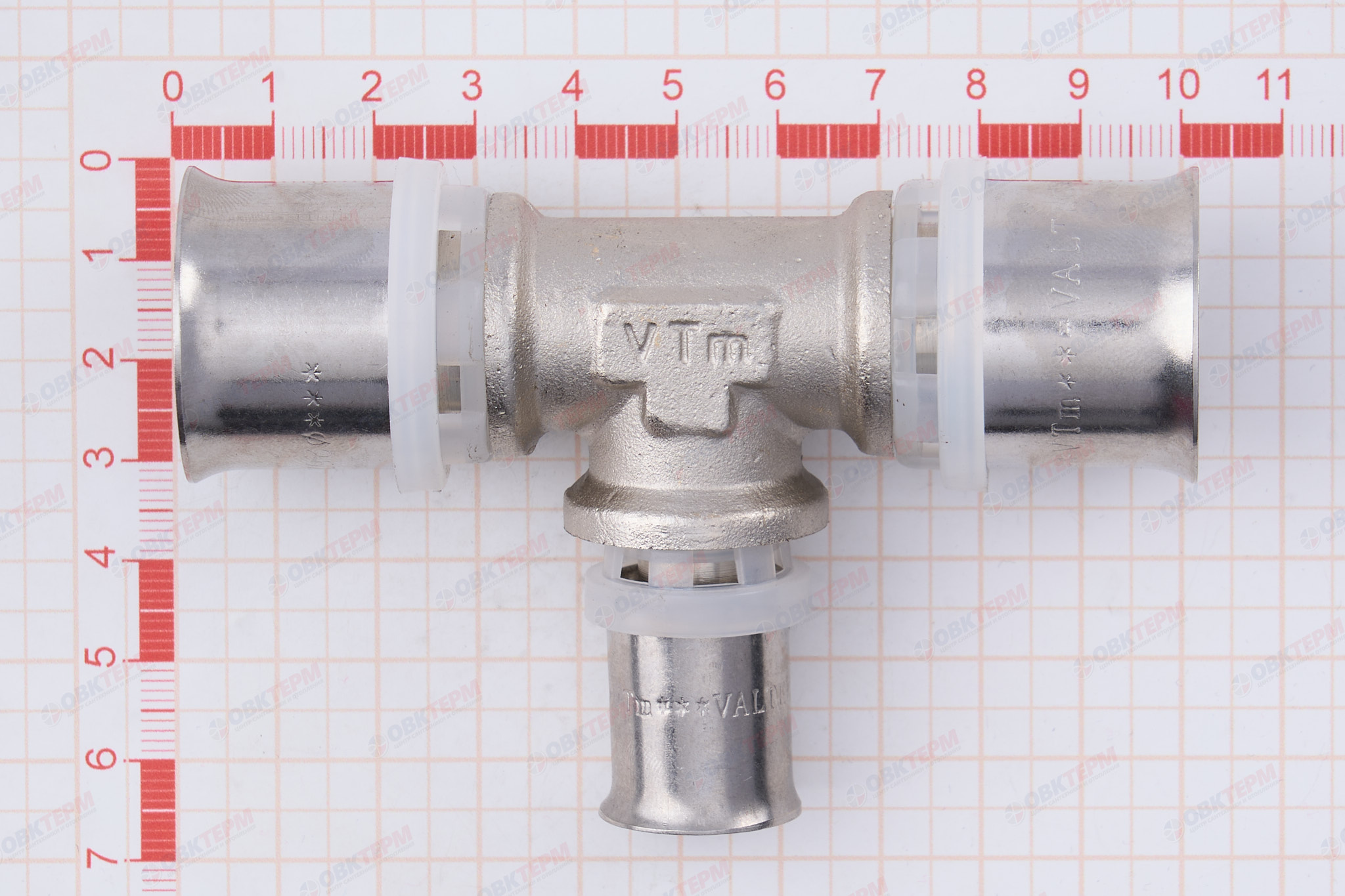 Тройник  пресс  Valtec 26*16*26     (5уп/35ящ) - миниатюра №8