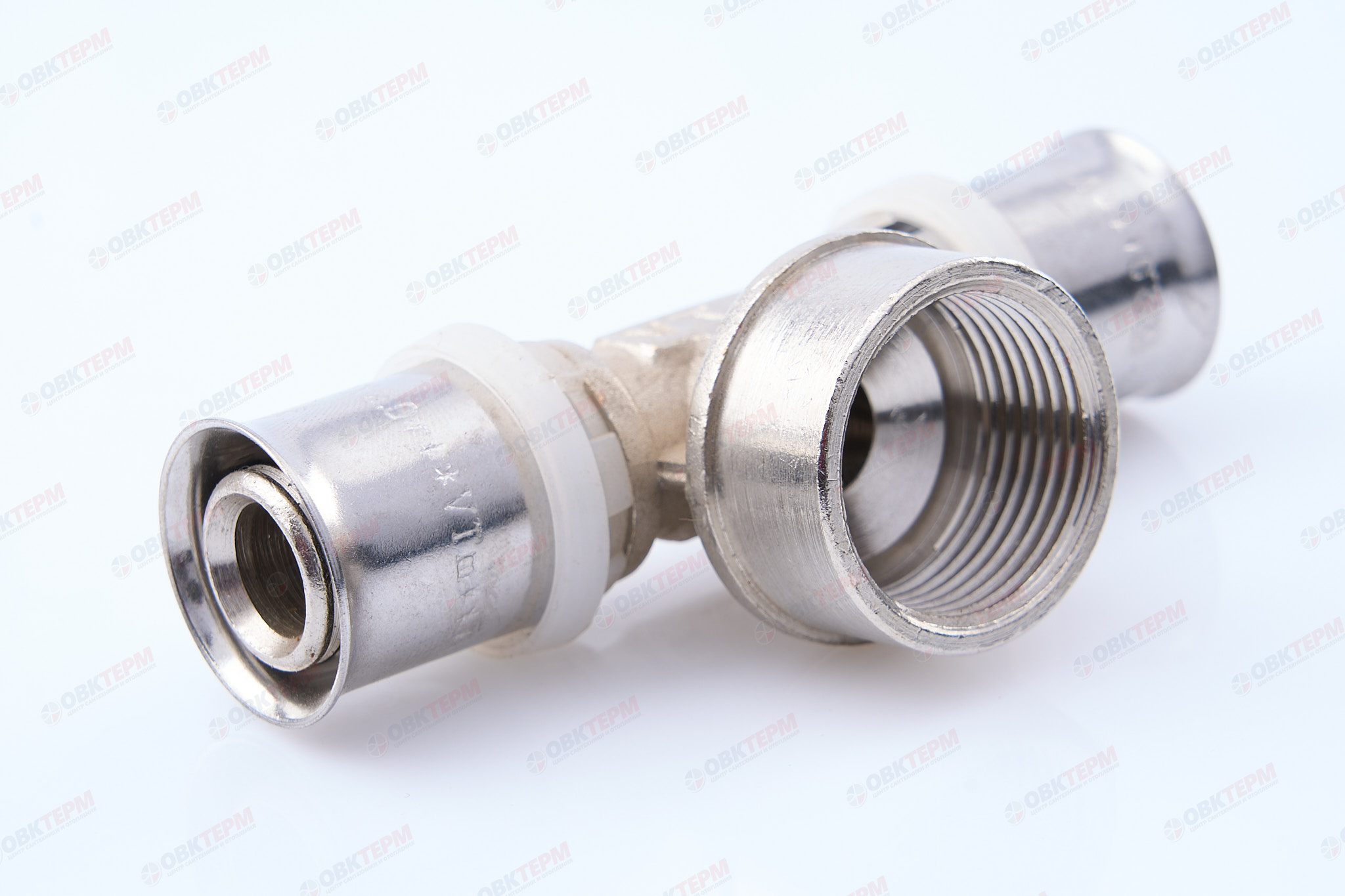 Тройник  пресс с переходом на вн. р. Valtec 20*3/4*20     (10уп/50ящ) - Изображение №1