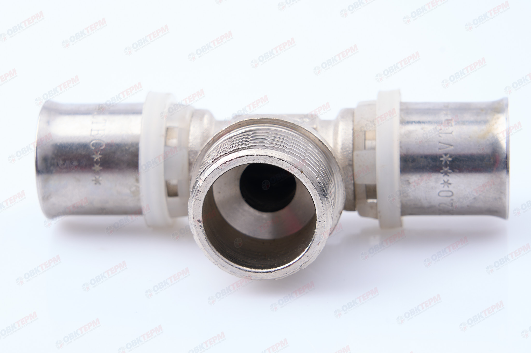 Тройник  пресс с переходом на нар. р. Valtec 20*3/4*20    (10шт) - Изображение №5