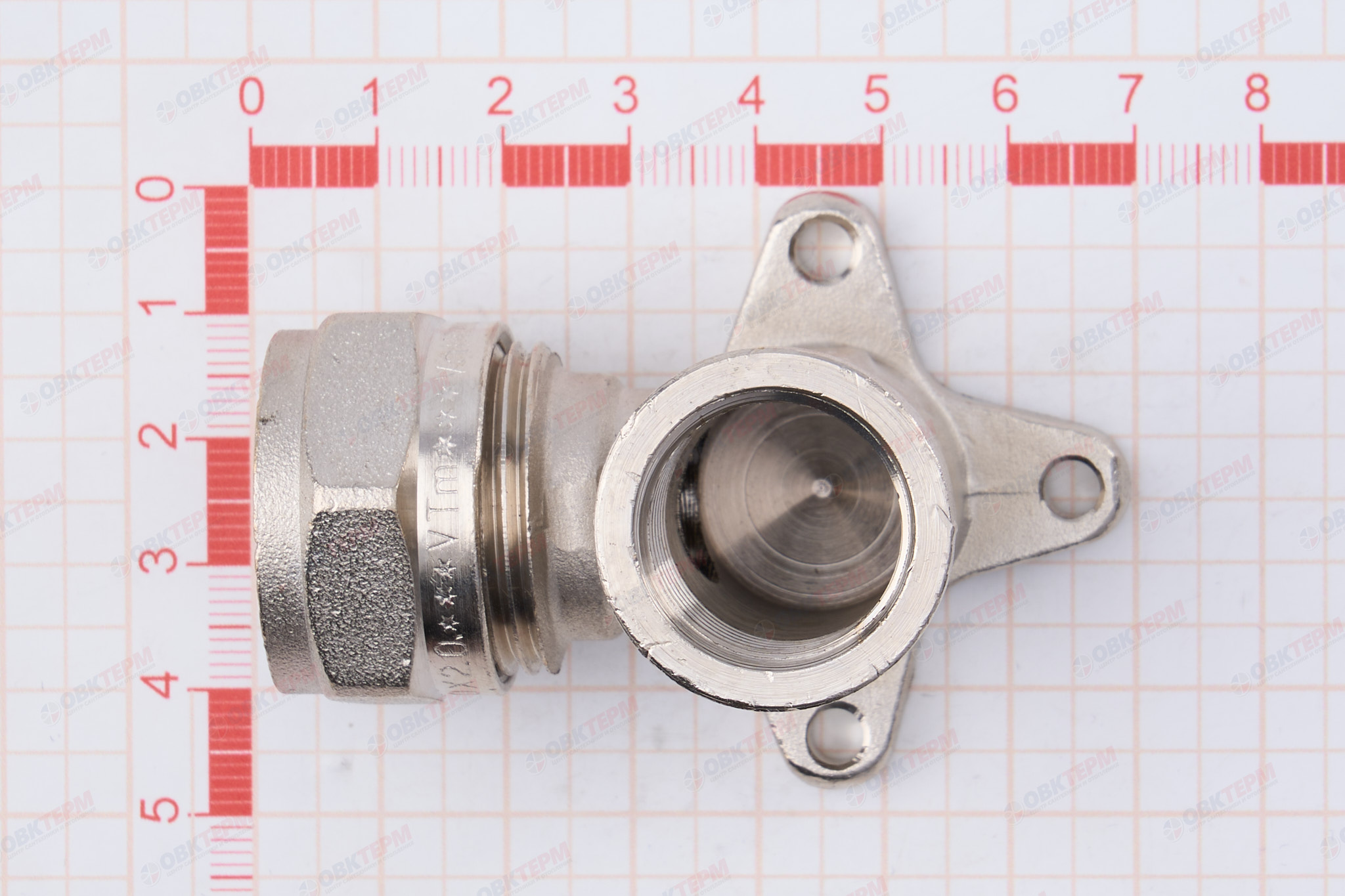 Водорозетка  обжимная  Valtec 20 * 1/2"        (10уп/50ящ) - миниатюра №8