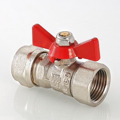 Кран шаровый  Valtec под обжим  16* 1/2"в  бабочка          (14шт) - Изображение №4