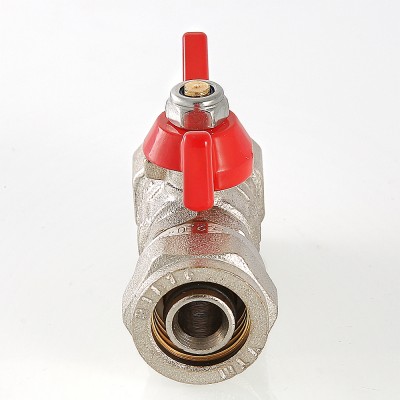Кран шаровый  Valtec под обжим  16* 1/2"в  бабочка          (14шт) - миниатюра №6
