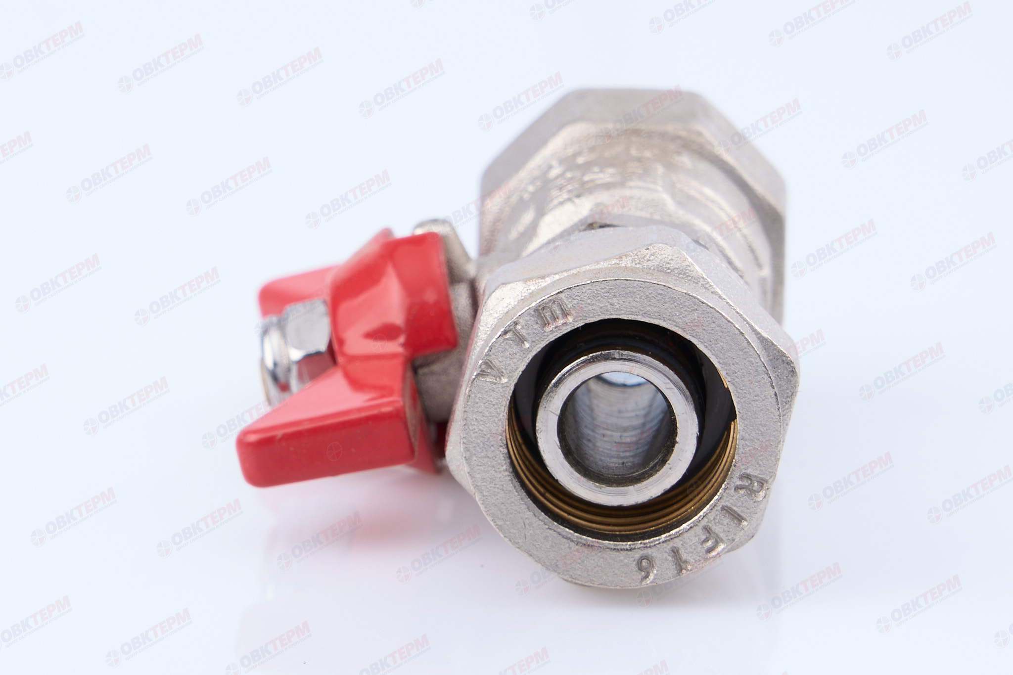 Кран шаровый  Valtec под обжим  16* 1/2"в  бабочка          (14шт) - миниатюра №10