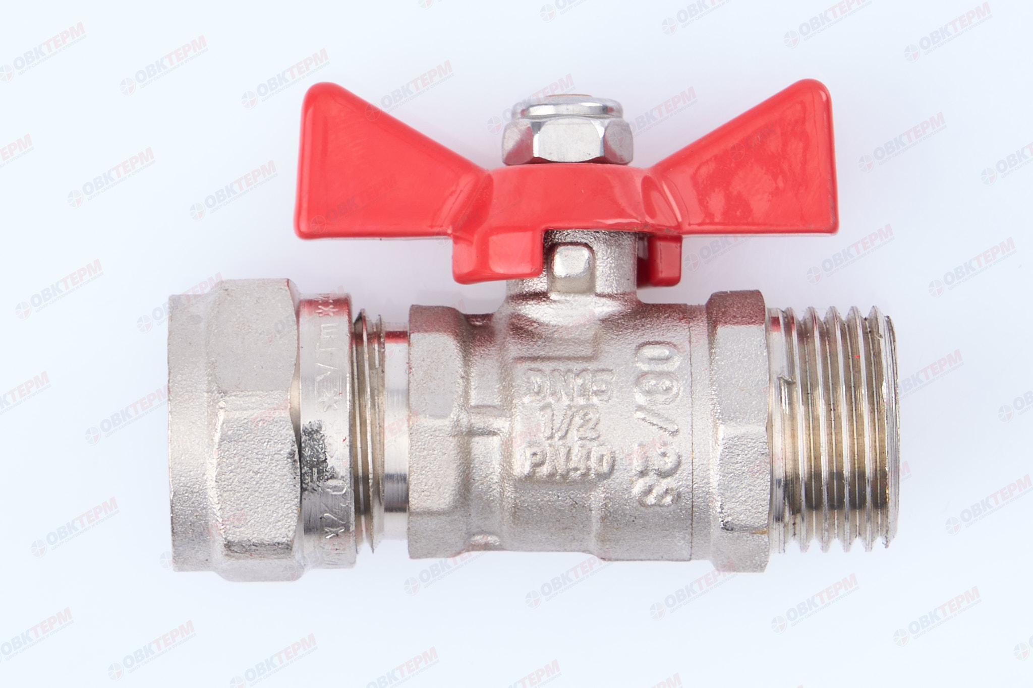 Кран шаровый  Valtec под обжим  16* 1/2"н  бабочка              (16шт) - Изображение №5