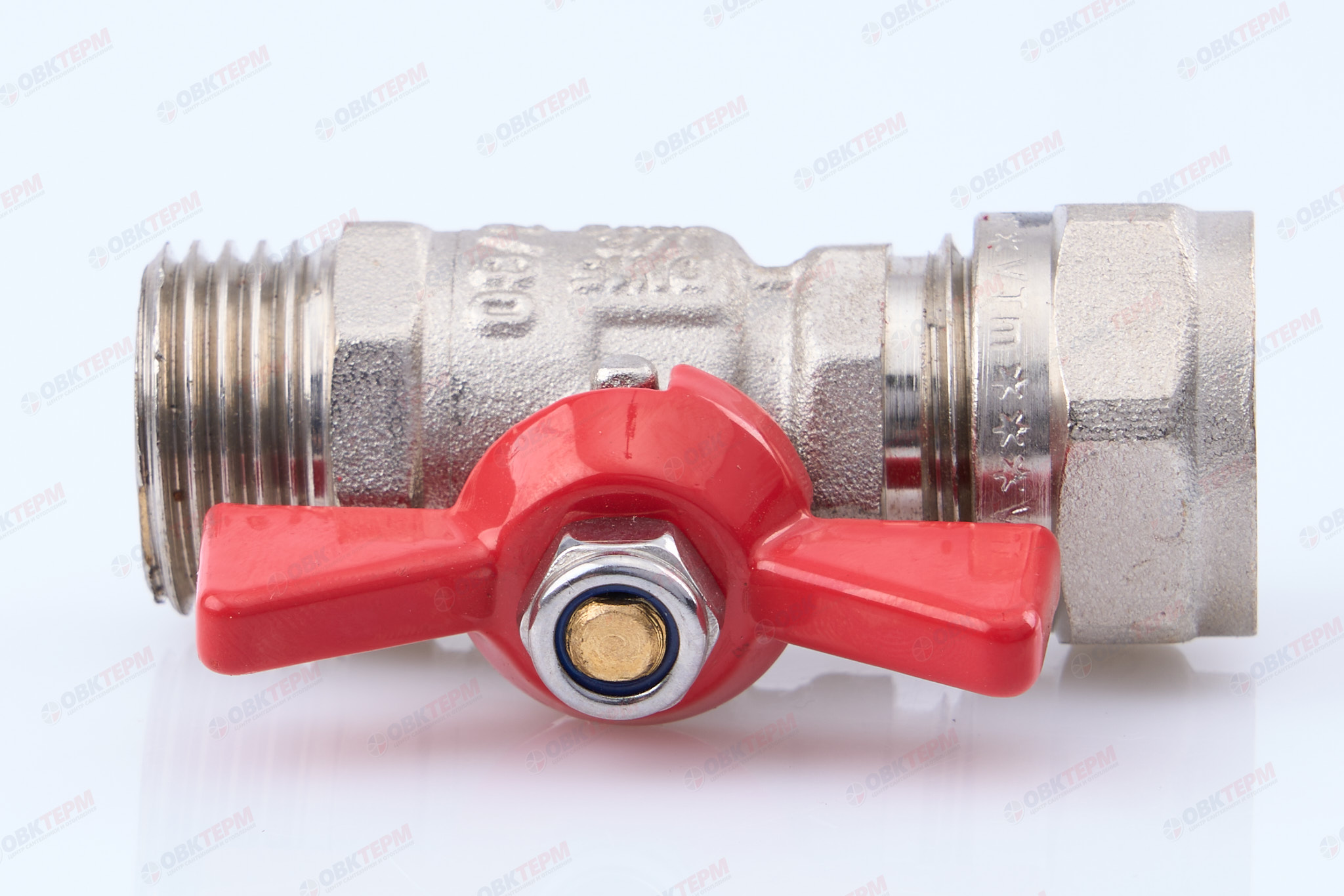 Кран шаровый  Valtec под обжим  16* 1/2"н  бабочка              (16шт) - миниатюра №7
