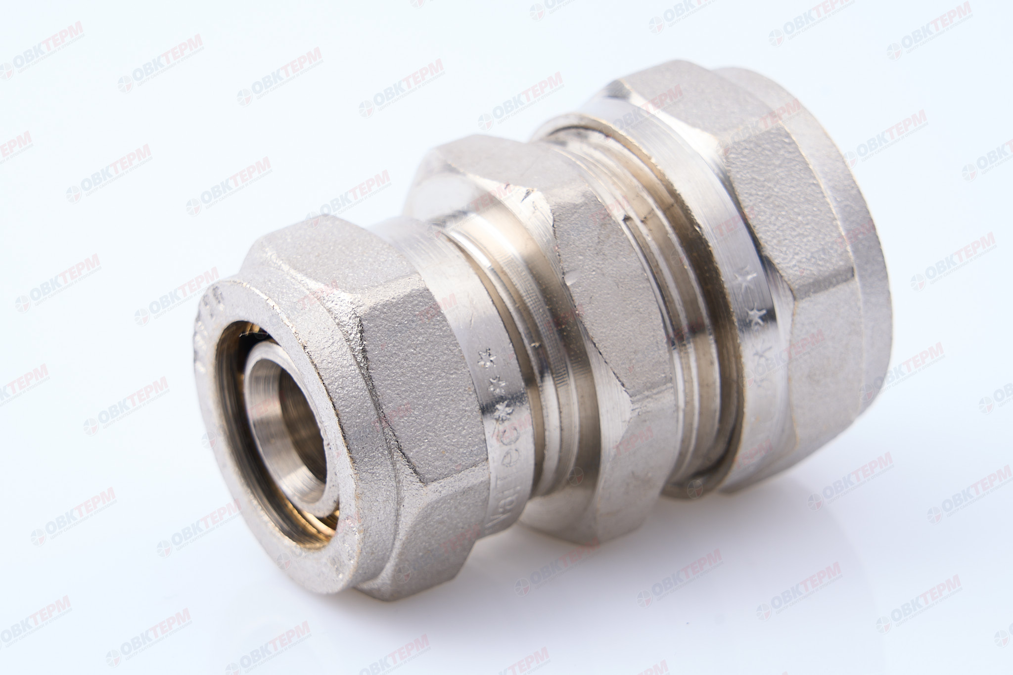 Соединитель  обжимной  Valtec 26*20                     (5уп/55ящ) - Изображение №1