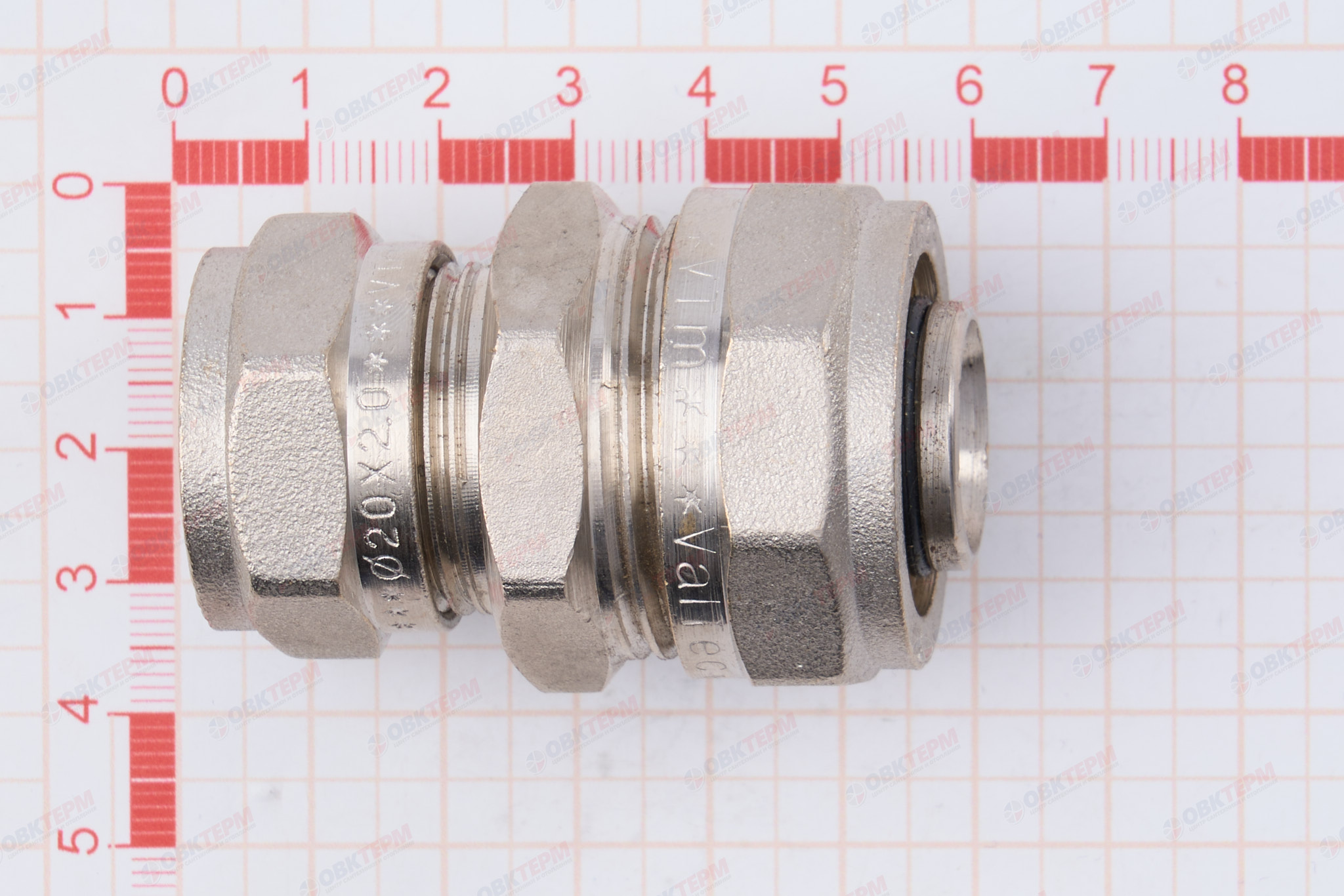 Соединитель  обжимной  Valtec 26*20                     (5уп/55ящ) - миниатюра №7