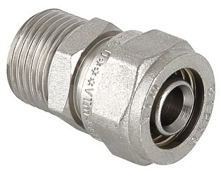 Соединитель  обжимной с переходом на н. р Valtec 26*1"               (5уп/60ящ) - миниатюра №6