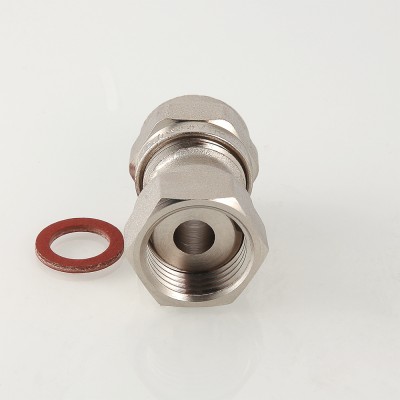 Соединитель обжимной с накидной гайкой Valtec 16*1/2      ( 10уп/180ящ) - Изображение №5