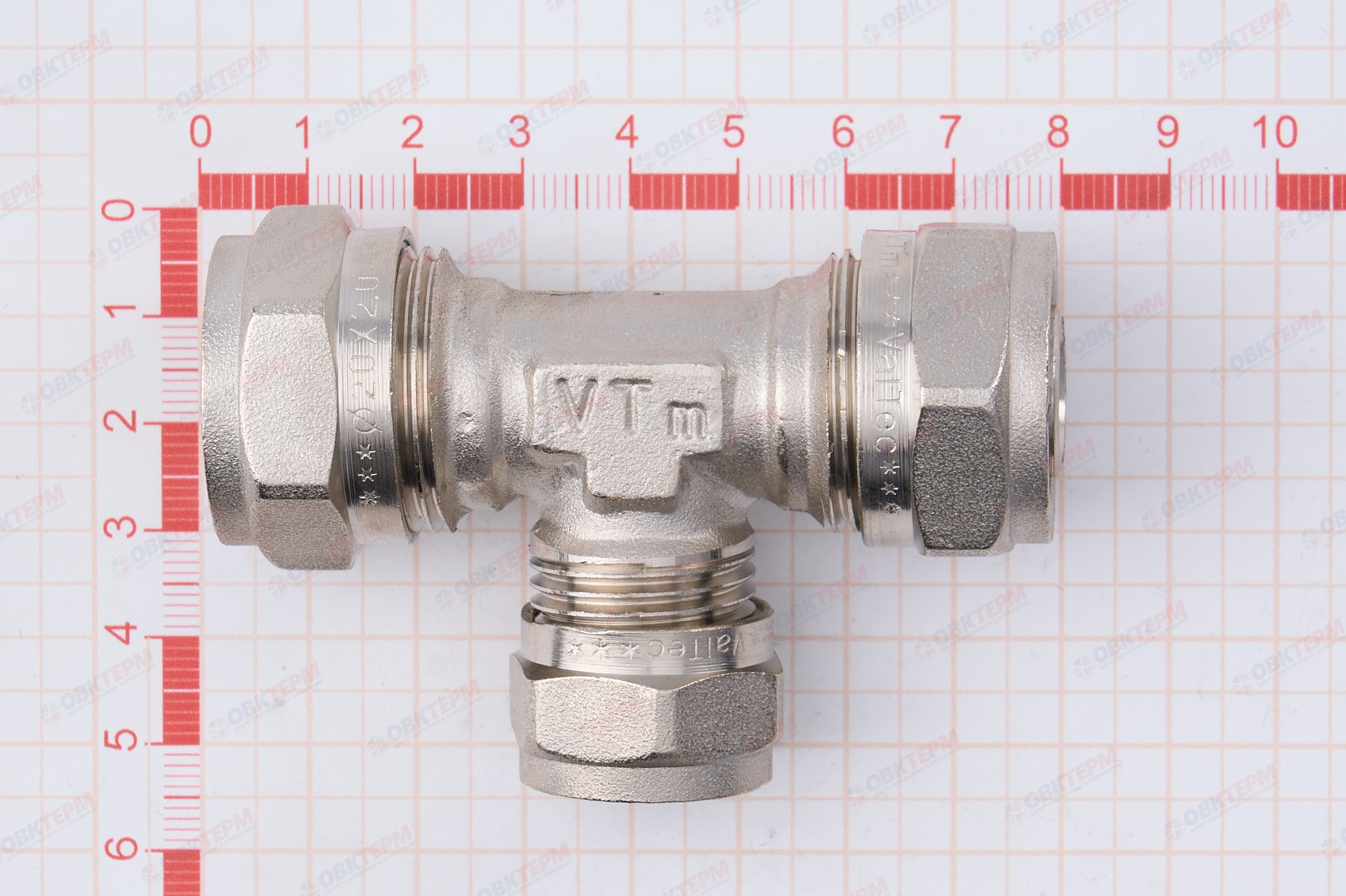 Тройник  обжимной  Valtec 20*16*20       (5уп/45ящ) - миниатюра №7