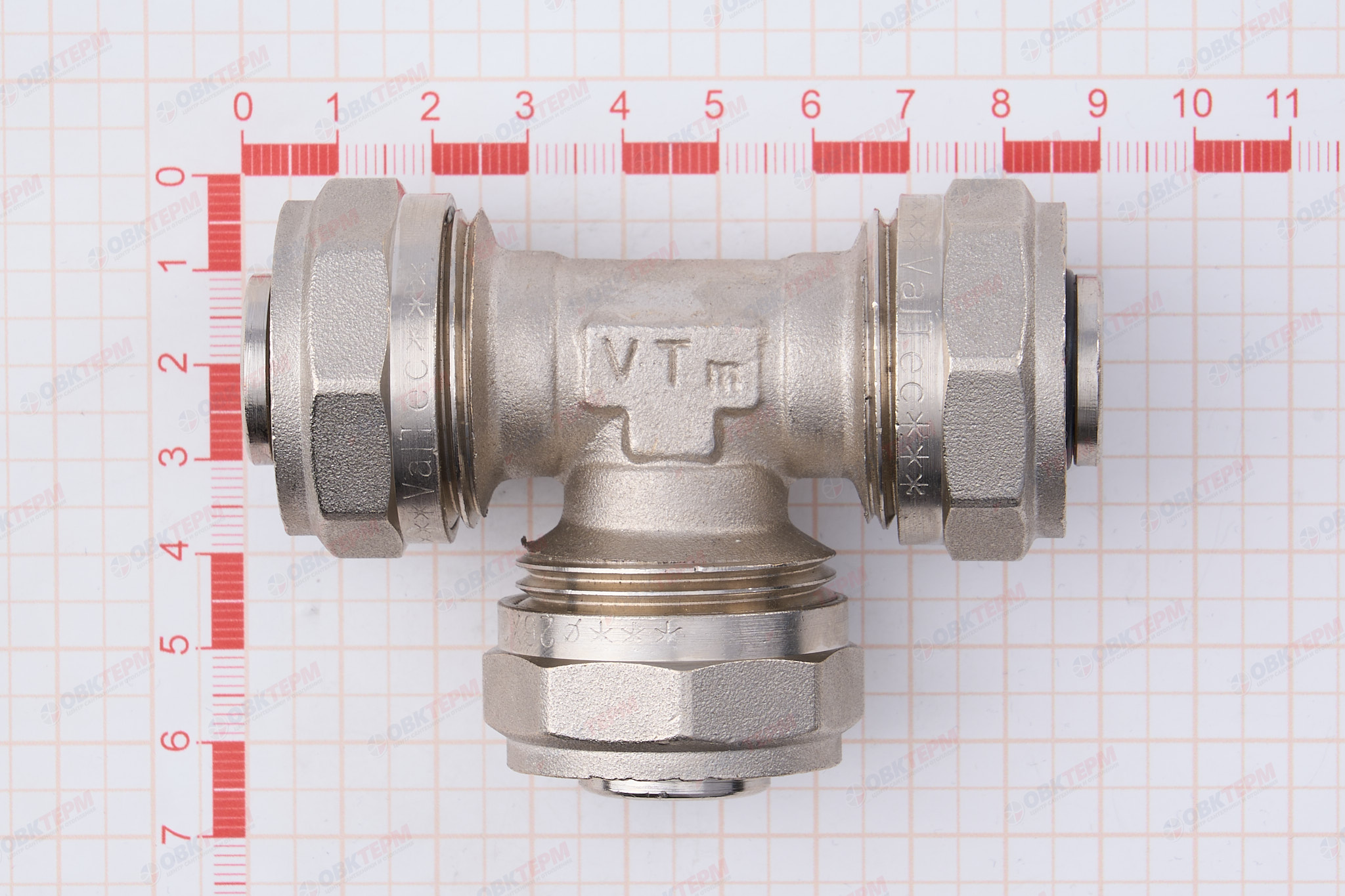 Тройник  обжимной  Valtec 26          (5уп/25ящ) - миниатюра №8