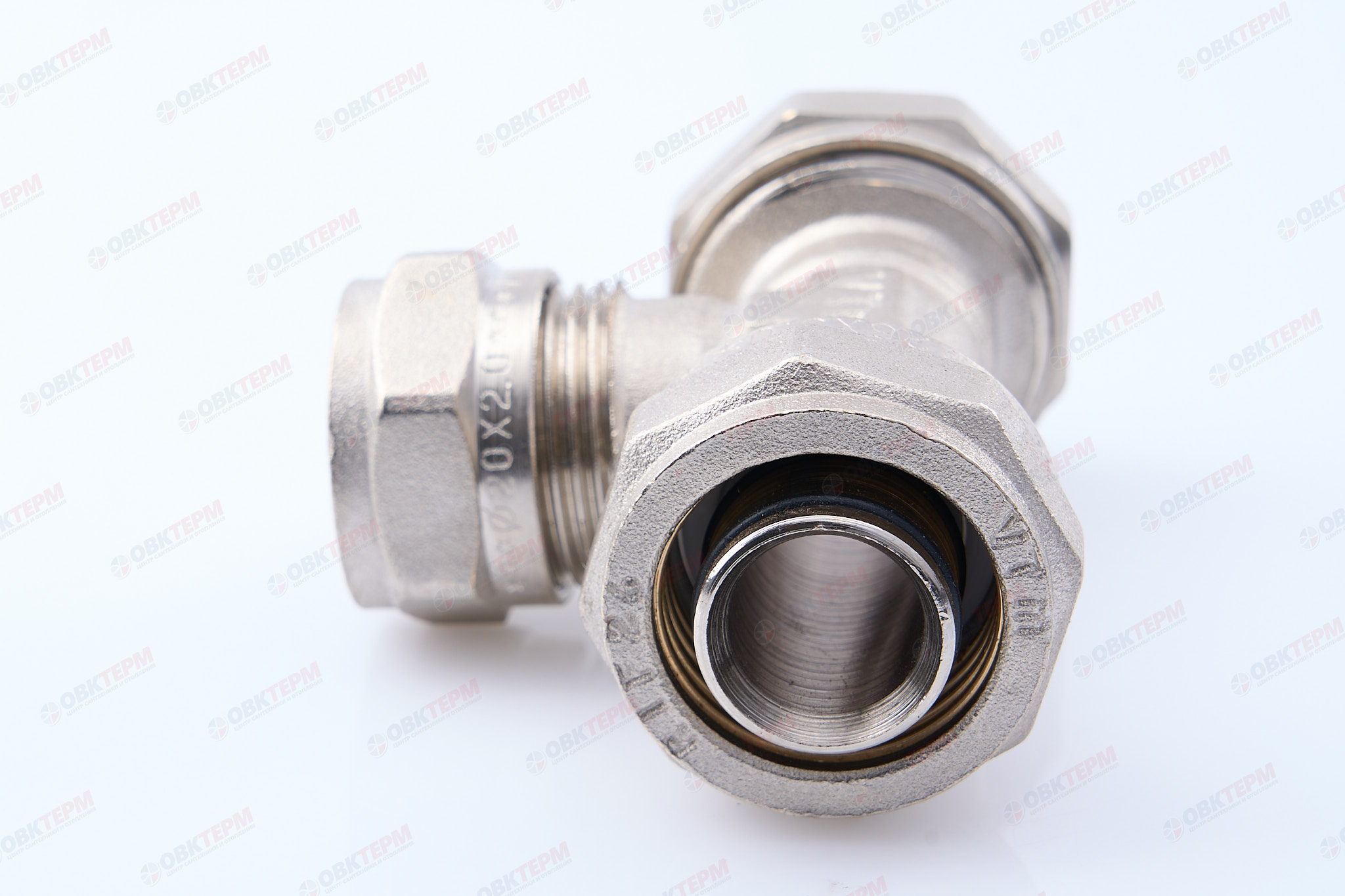 Тройник  обжимной  Valtec 26*20*26          (5уп/30ящ) - миниатюра №6