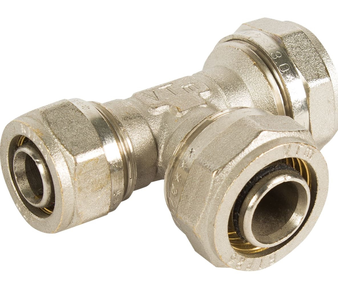 Тройник  обжимной  Valtec 26*26*20       (5уп/30ящ) - Изображение №2