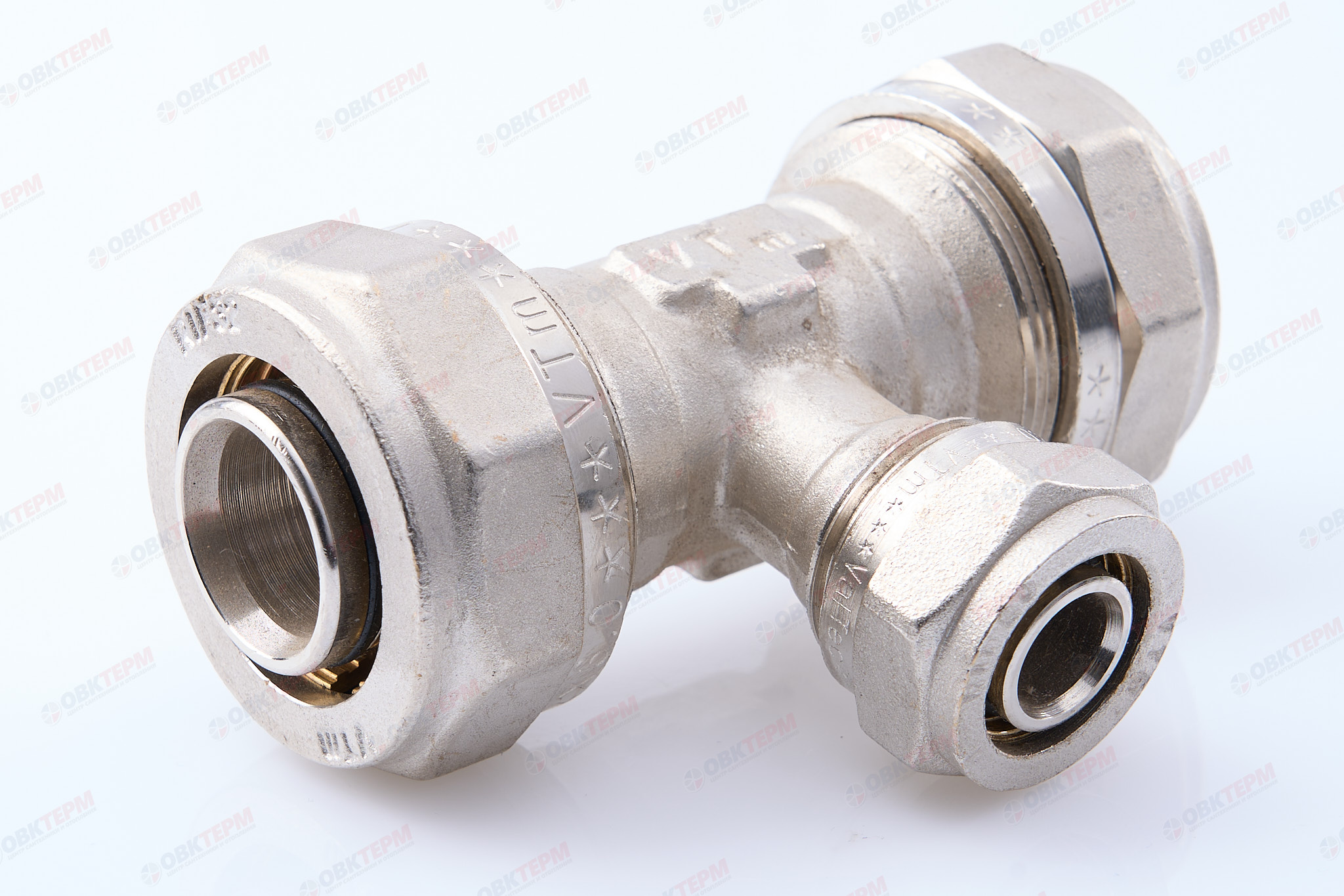 Тройник  обжимной  Valtec 32*20*32     (5уп/15ящ) - Изображение №1