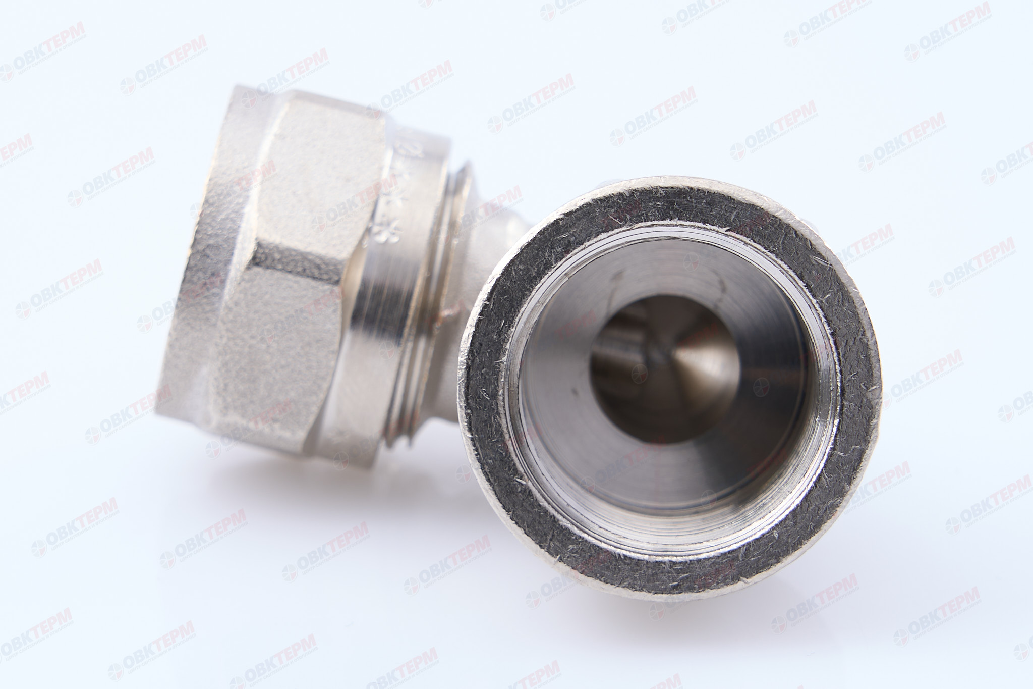 Угольник  обжимной   с переходом на вн. р.  Valtec 16 *  1/2"          (10уп/130ящ) - миниатюра №7
