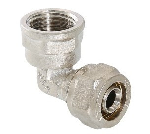 Угольник  обжимной   с переходом на вн. р.  Valtec 16 *  1/2"          (10уп/130ящ) - миниатюра №6