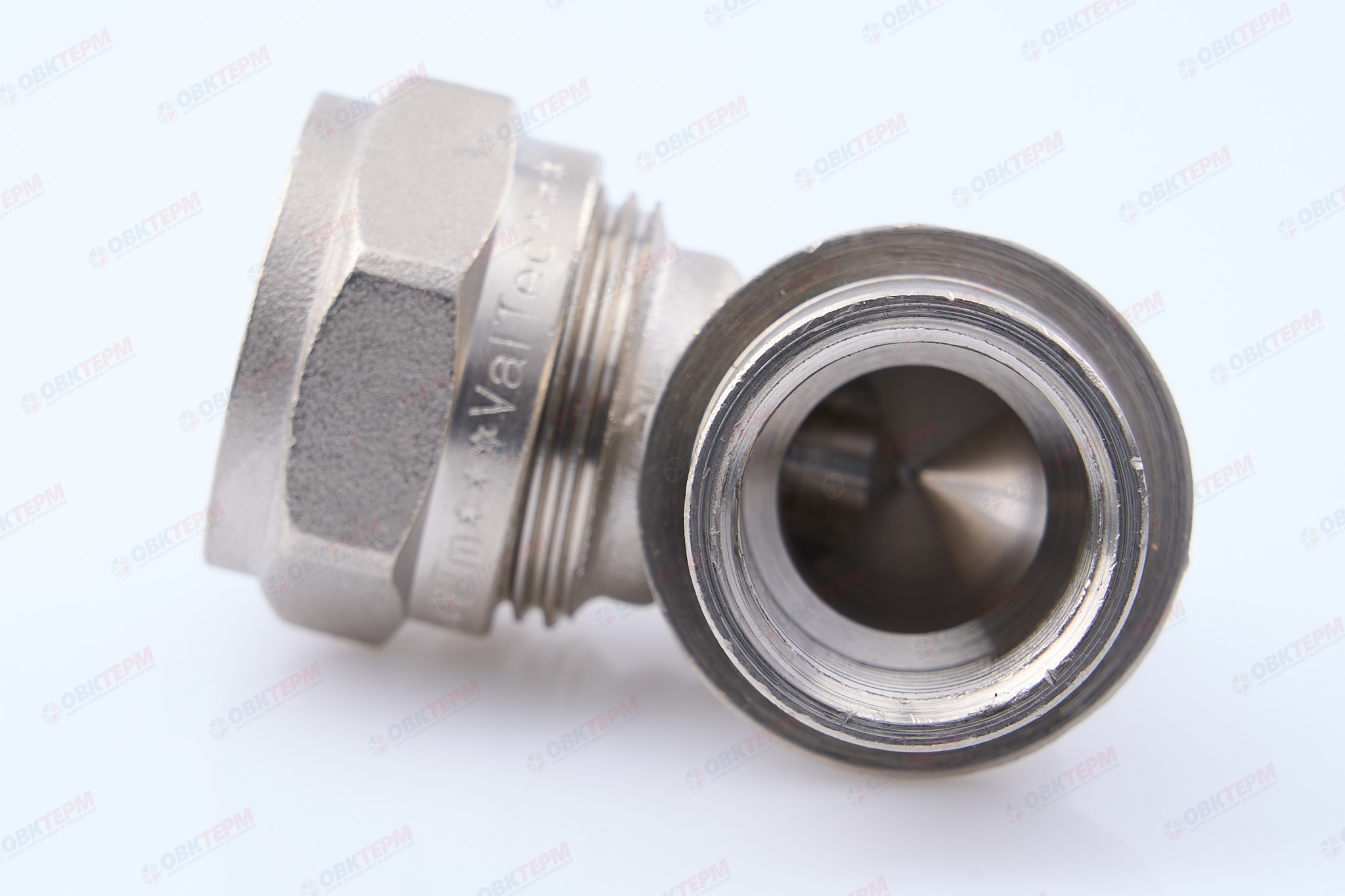 Угольник  обжимной   с переходом на вн. р.  Valtec 20 *  1/2"          (10уп/80ящ) - миниатюра №7
