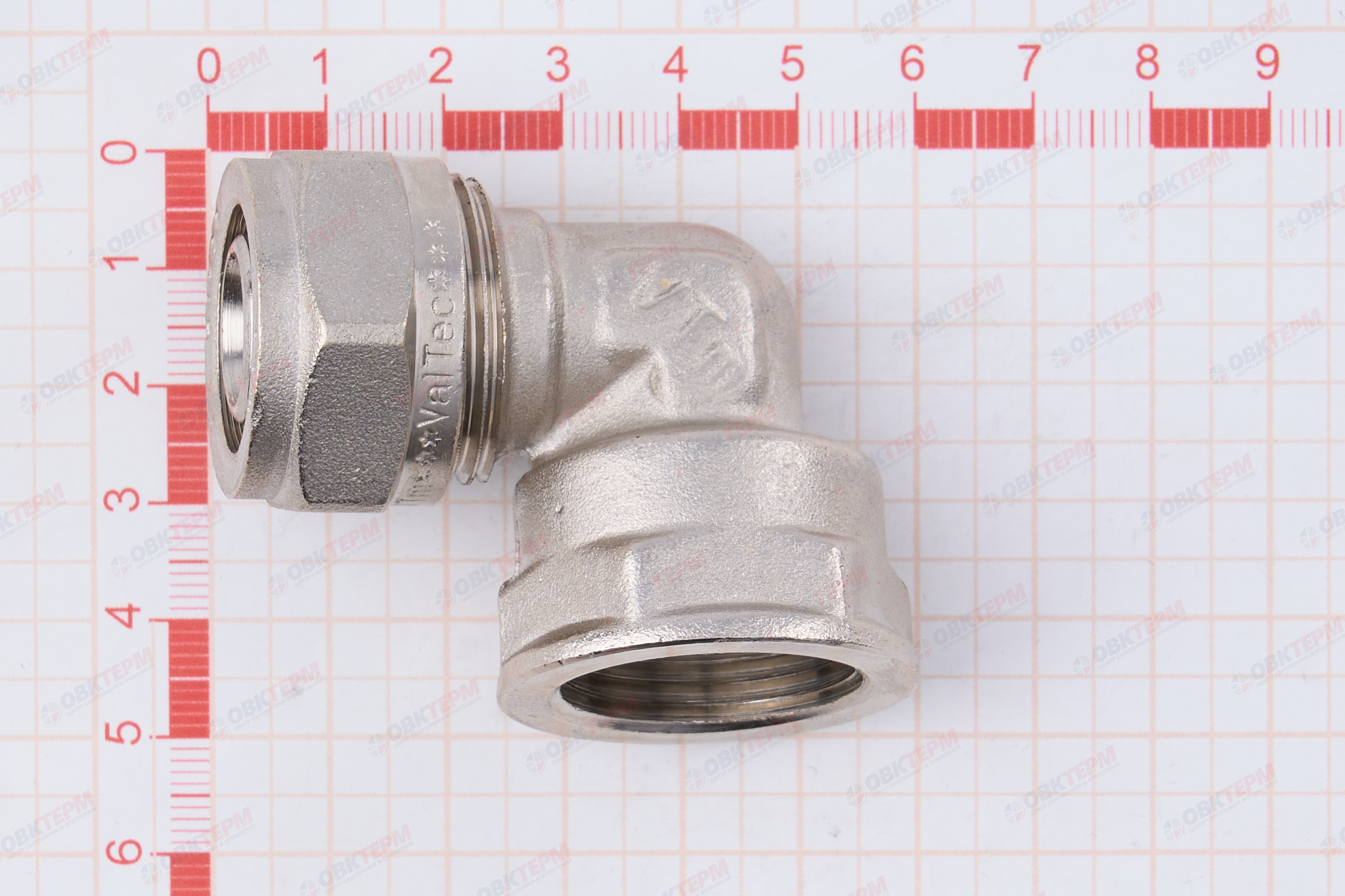 Угольник  обжимной   с переходом на вн. р.  Valtec 20 *  3/4"          (10уп/60ящ) - миниатюра №9