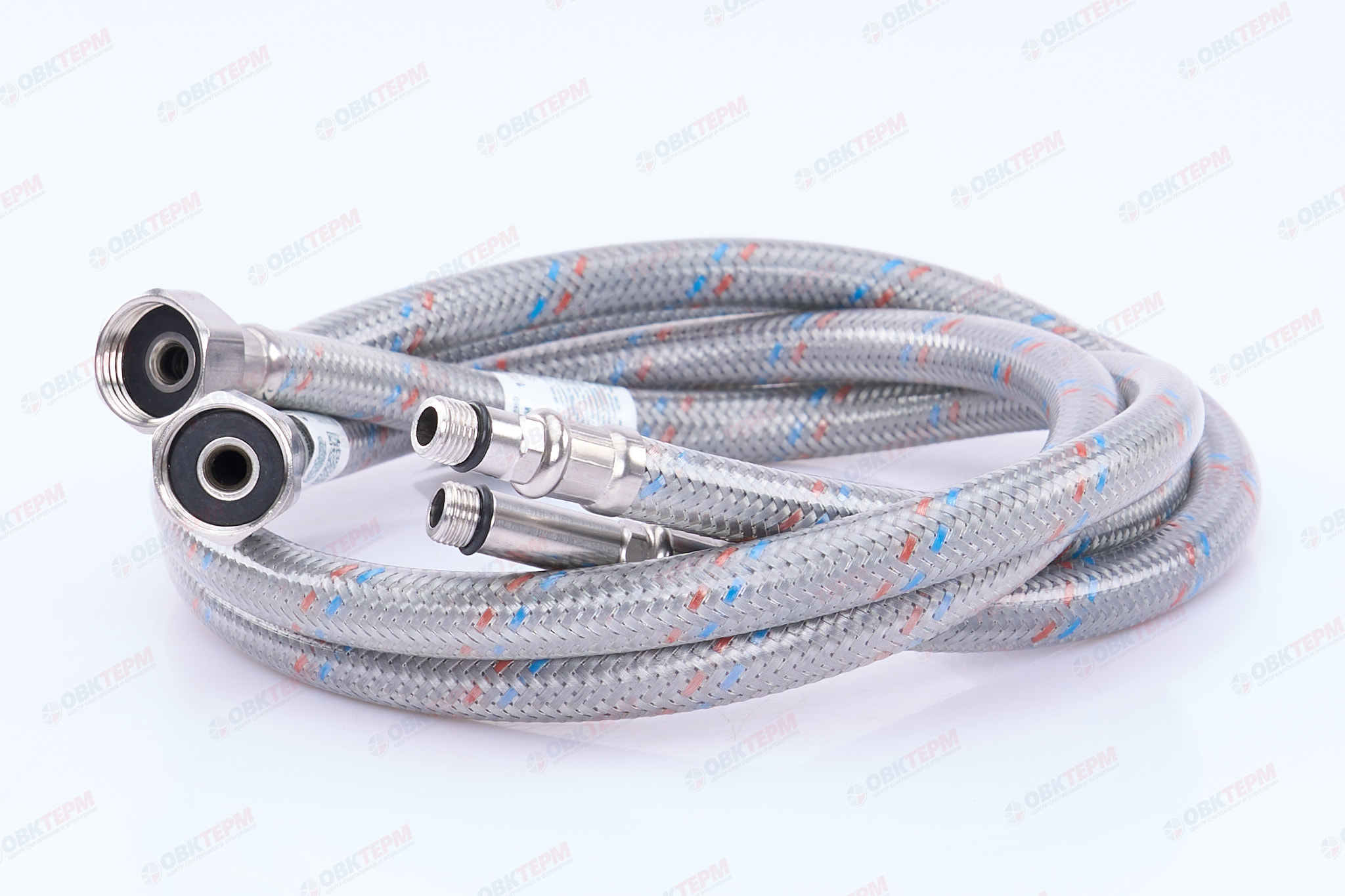 Шланг   1/2" игла,  в силикон. обмотке (пара)     80 см М10  "OVERCON"  (50шт/ящ) - Изображение №2