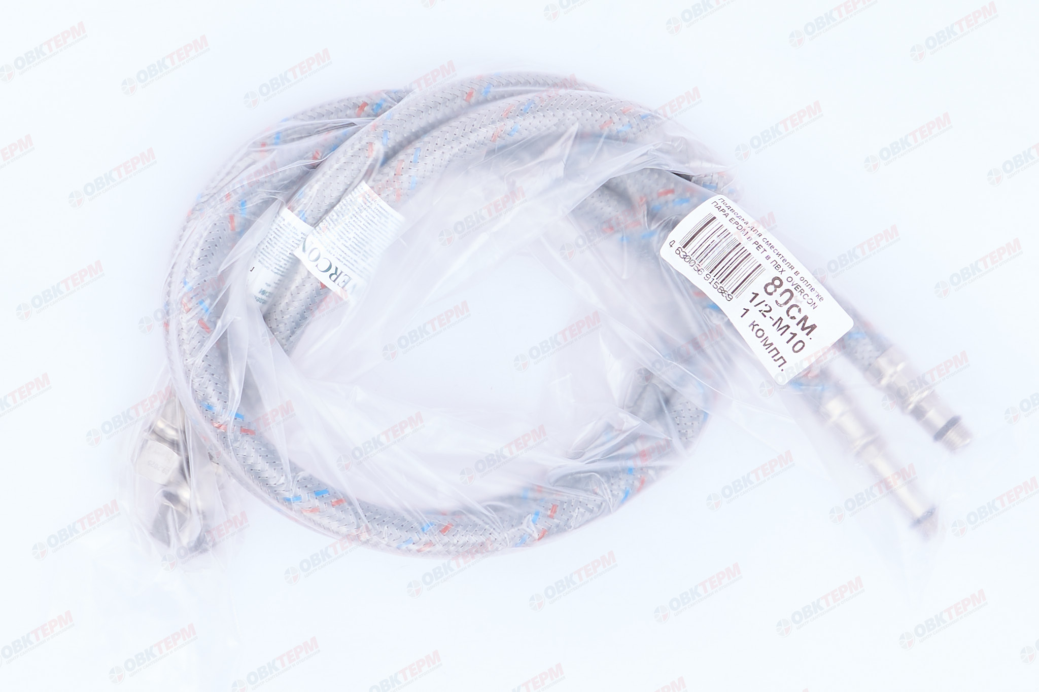 Шланг   1/2" игла,  в силикон. обмотке (пара)     80 см М10  "OVERCON"  (50шт/ящ) - Изображение №4