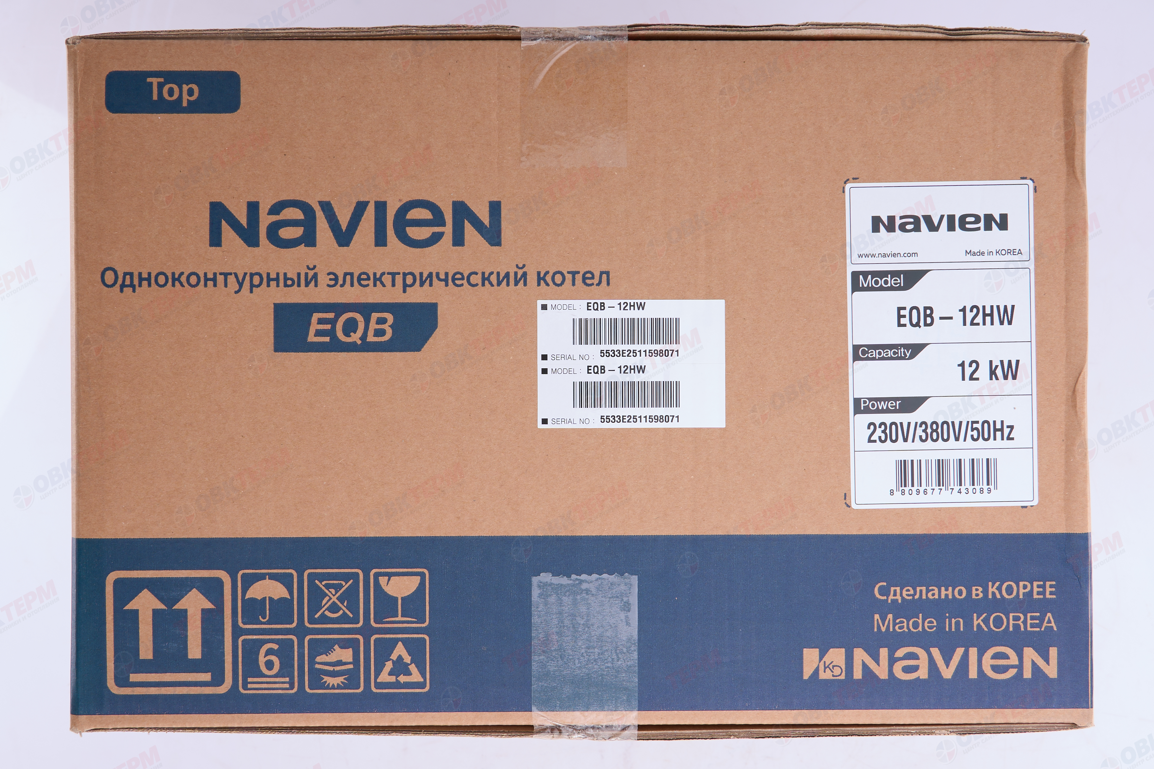 Котел электрический  NAVIEN    EQB - 12HW     220/380V - миниатюра №12