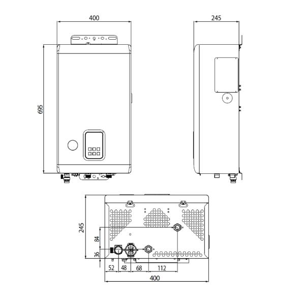 Котел электрический  NAVIEN    EQB - 12HW     220/380V - Изображение №2