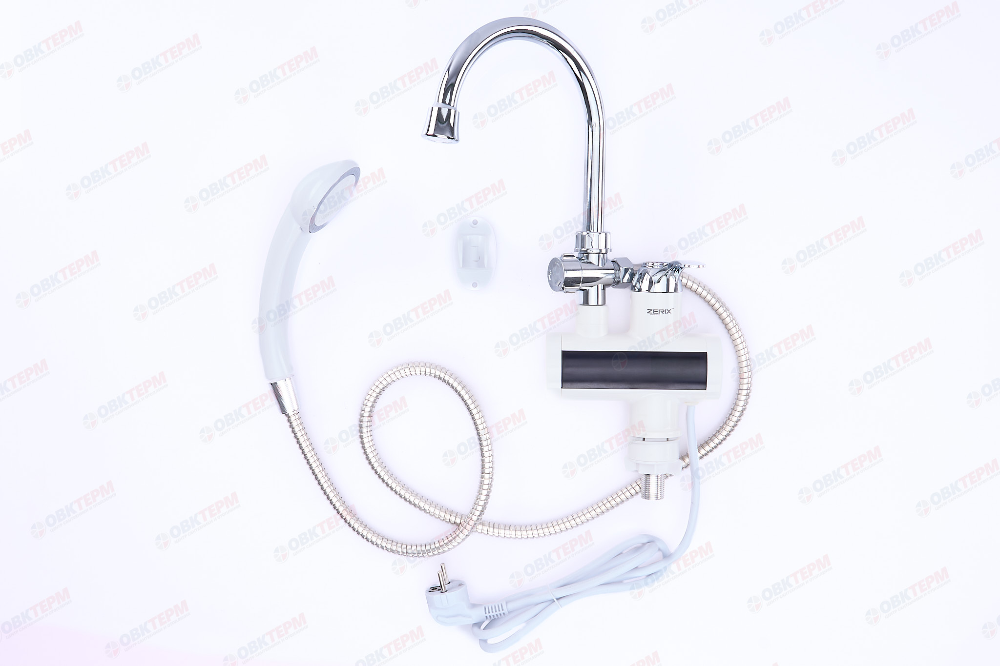 Водонагреватель на мойку ZERIX ELW-22-Е /инд. темп. /3 kW (со шлангом и лейкой) (12шт/уп) - Изображение №2