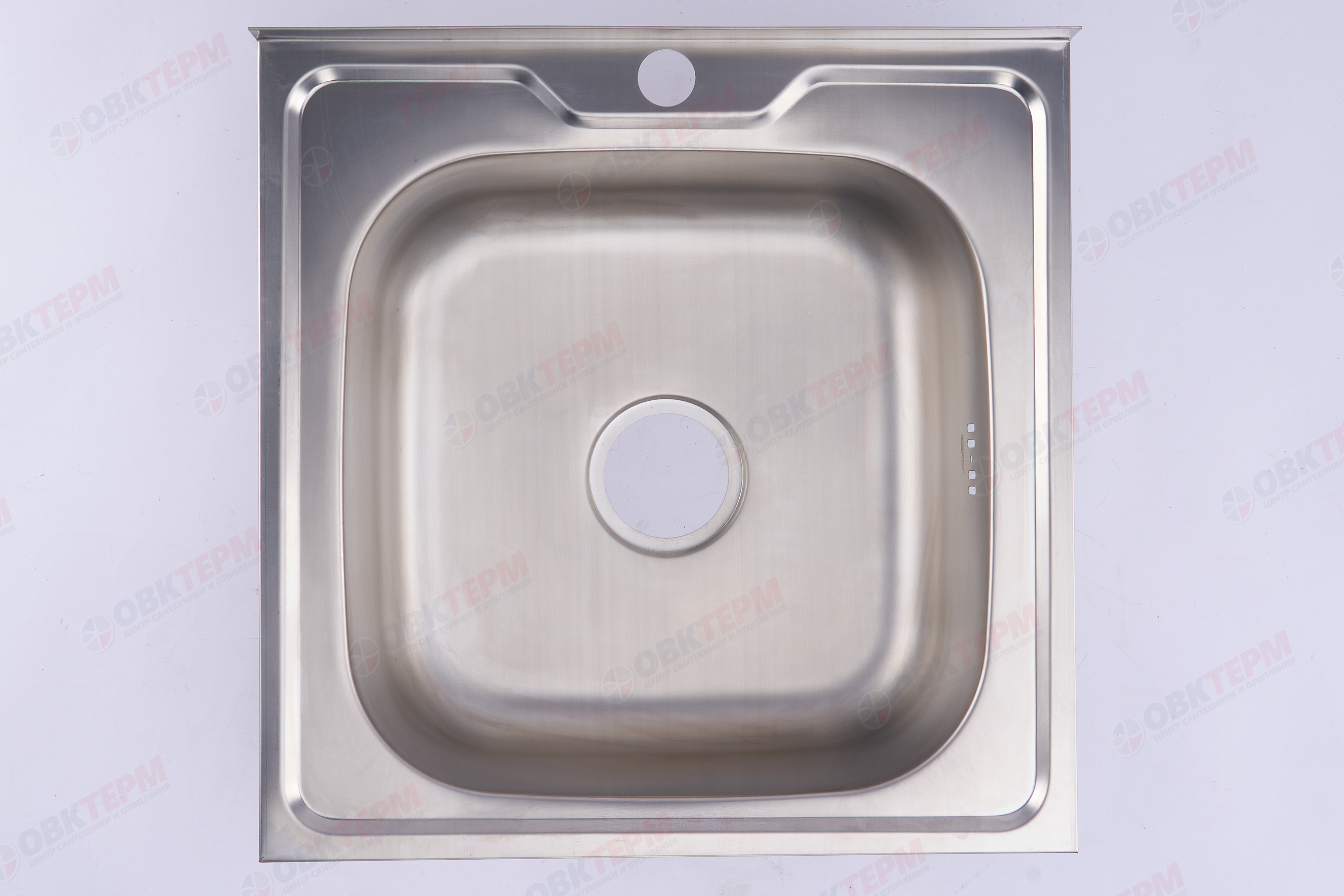 ZERIX мойка Z5050-08-180E (SATIN) НАКЛАДНАЯ \ с сифоном (10шт/ящ) - миниатюра №7