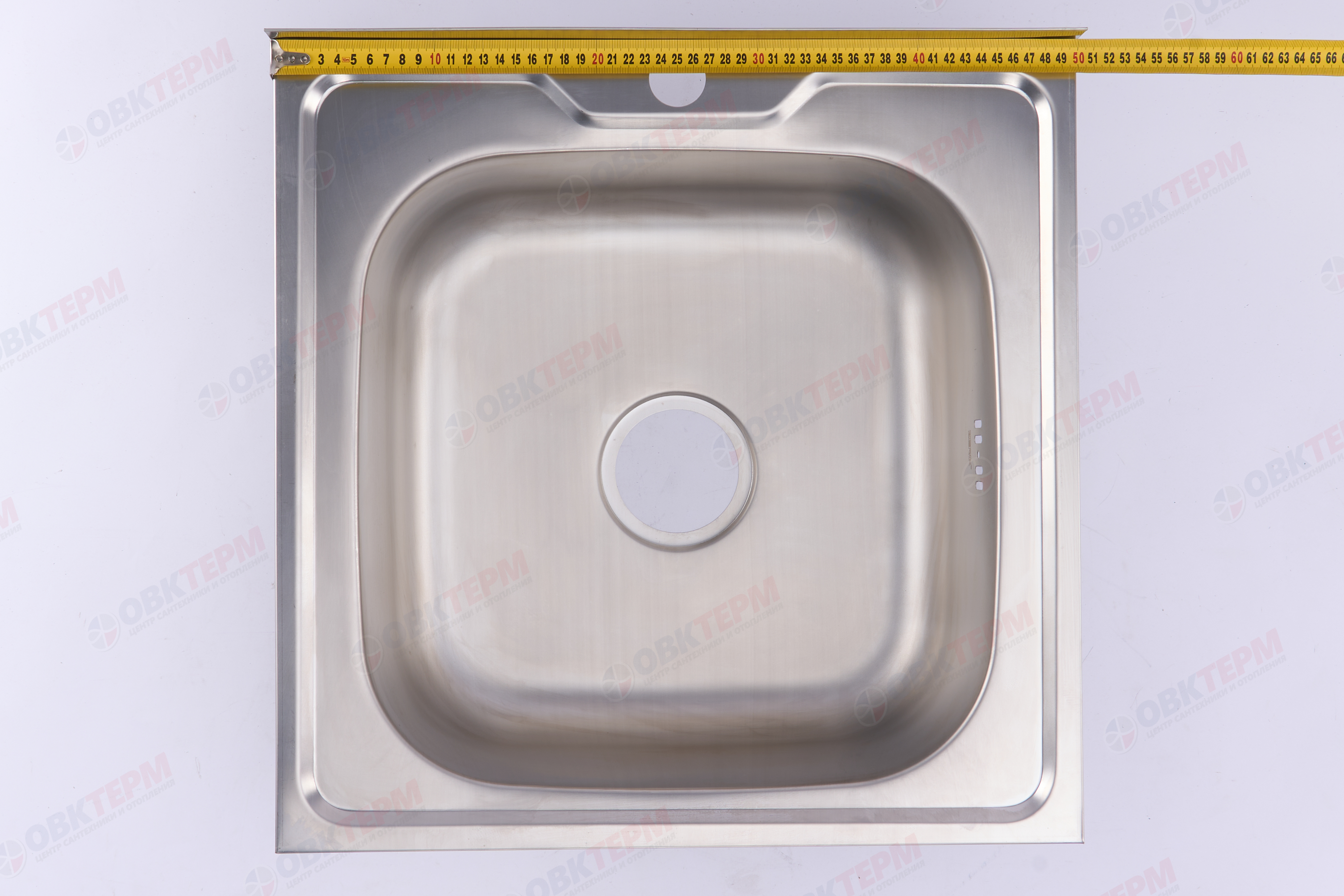 ZERIX мойка Z5050-08-180E (SATIN) НАКЛАДНАЯ \ с сифоном (10шт/ящ) - миниатюра №8