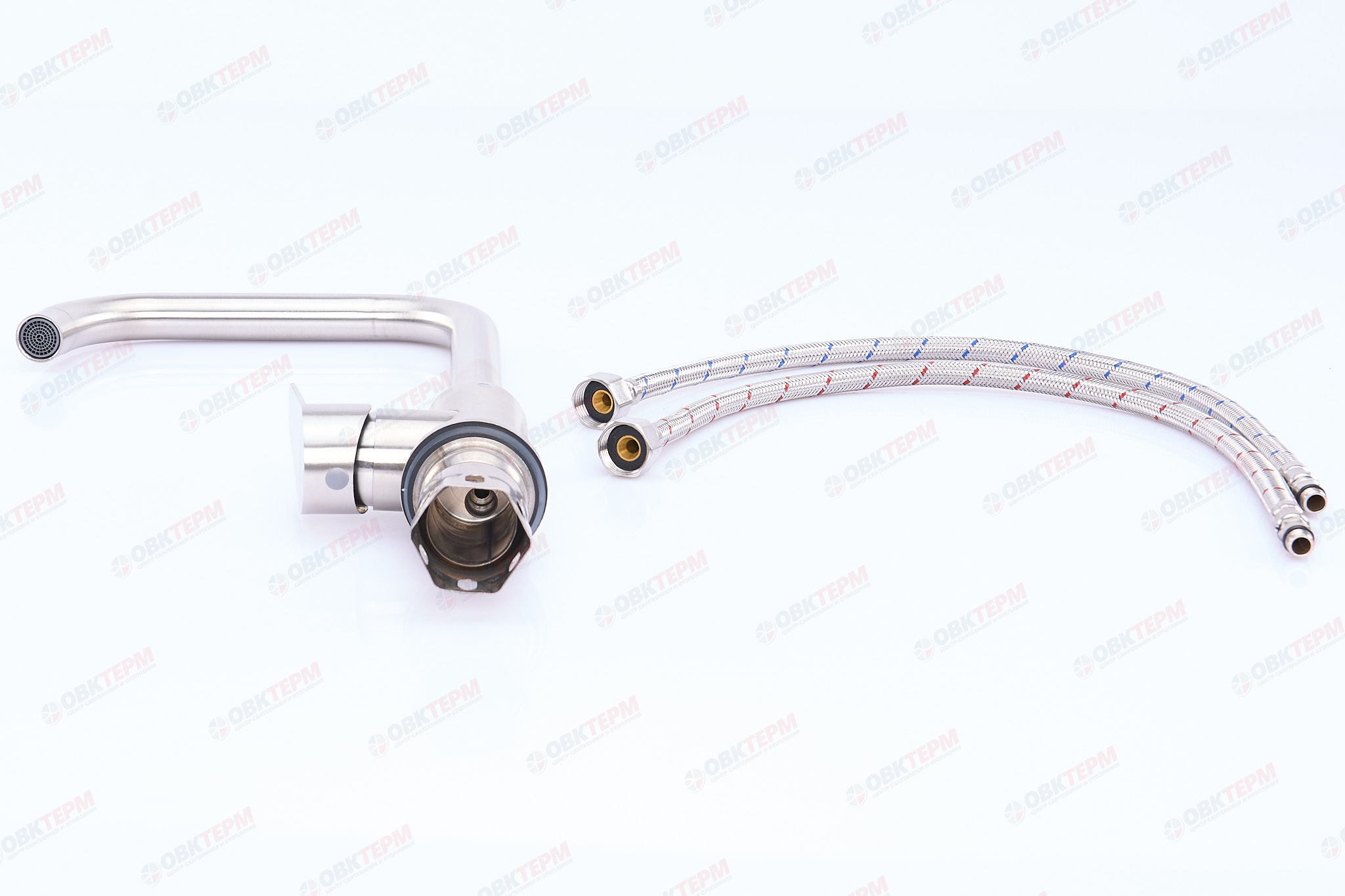 Смеситель д/кухни нерж/сталь ZERIX FOX-011G  10 шт/ящ - миниатюра №4