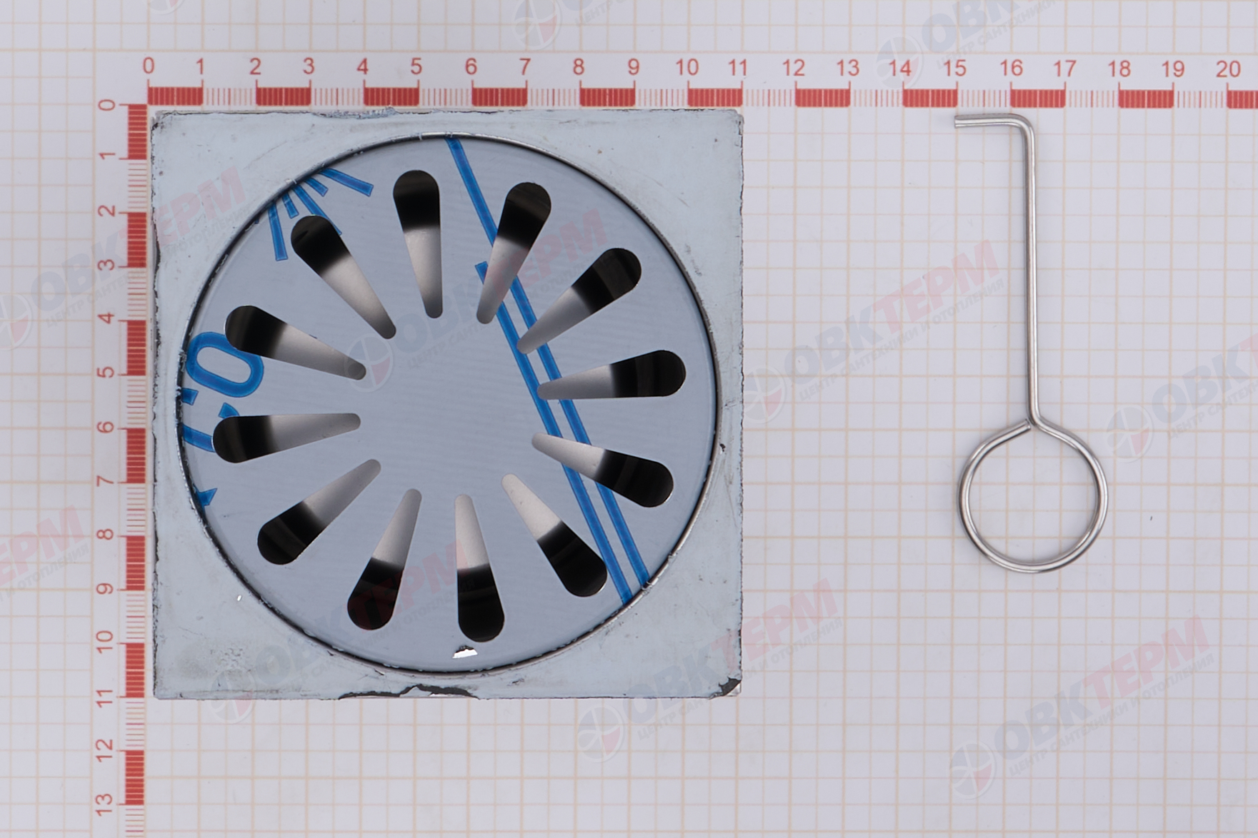 Трап 50 вертикальный  10*10 нерж TIM BAD021001 (1/20) - Изображение №4