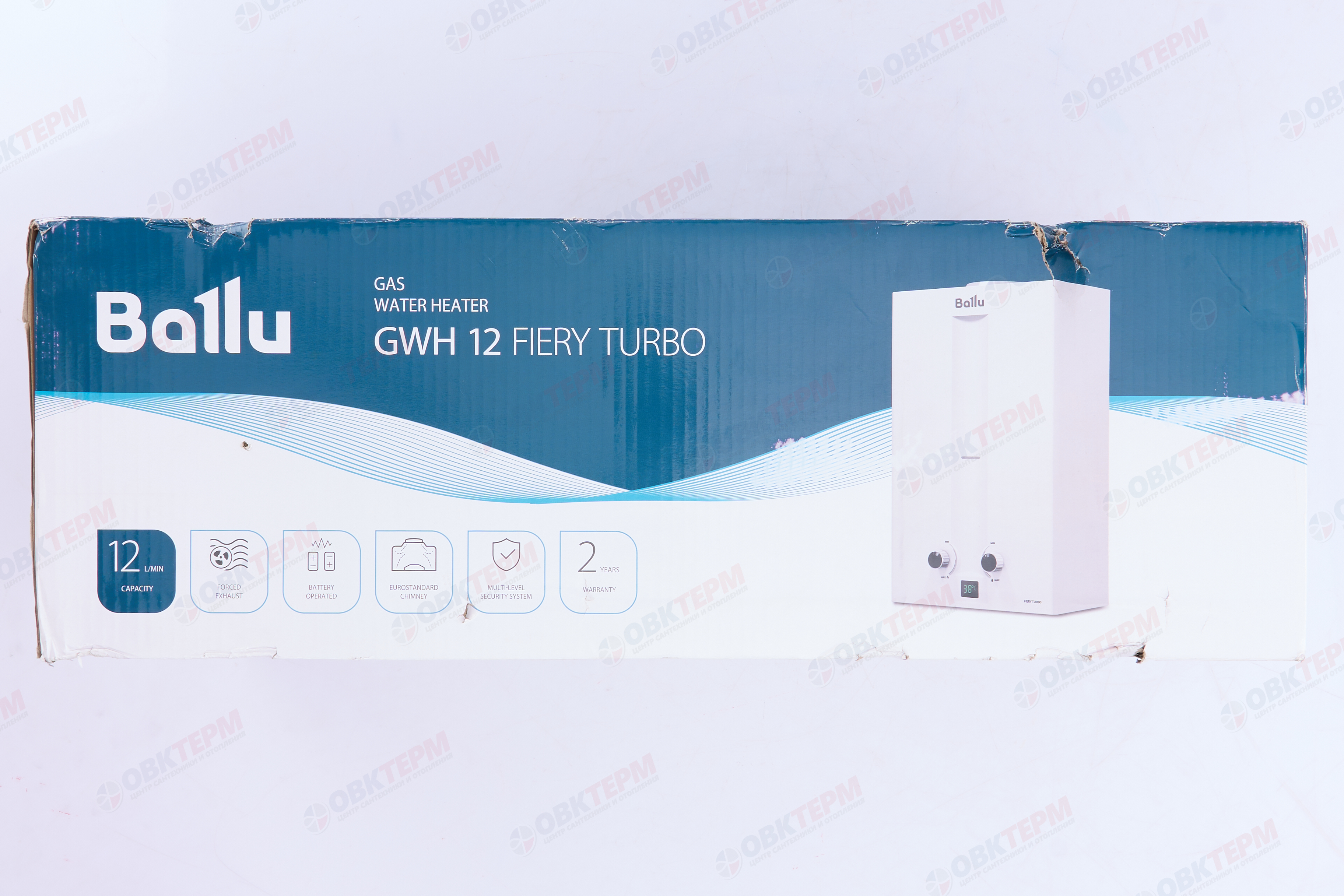 Колонка газовая Ballu GWH   12 Fiery Turbo (белая)  (12л/24кВт) - миниатюра №7