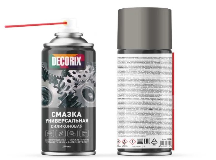 Силиконовый спрей(смазка) Decorix 210мл - Изображение №2