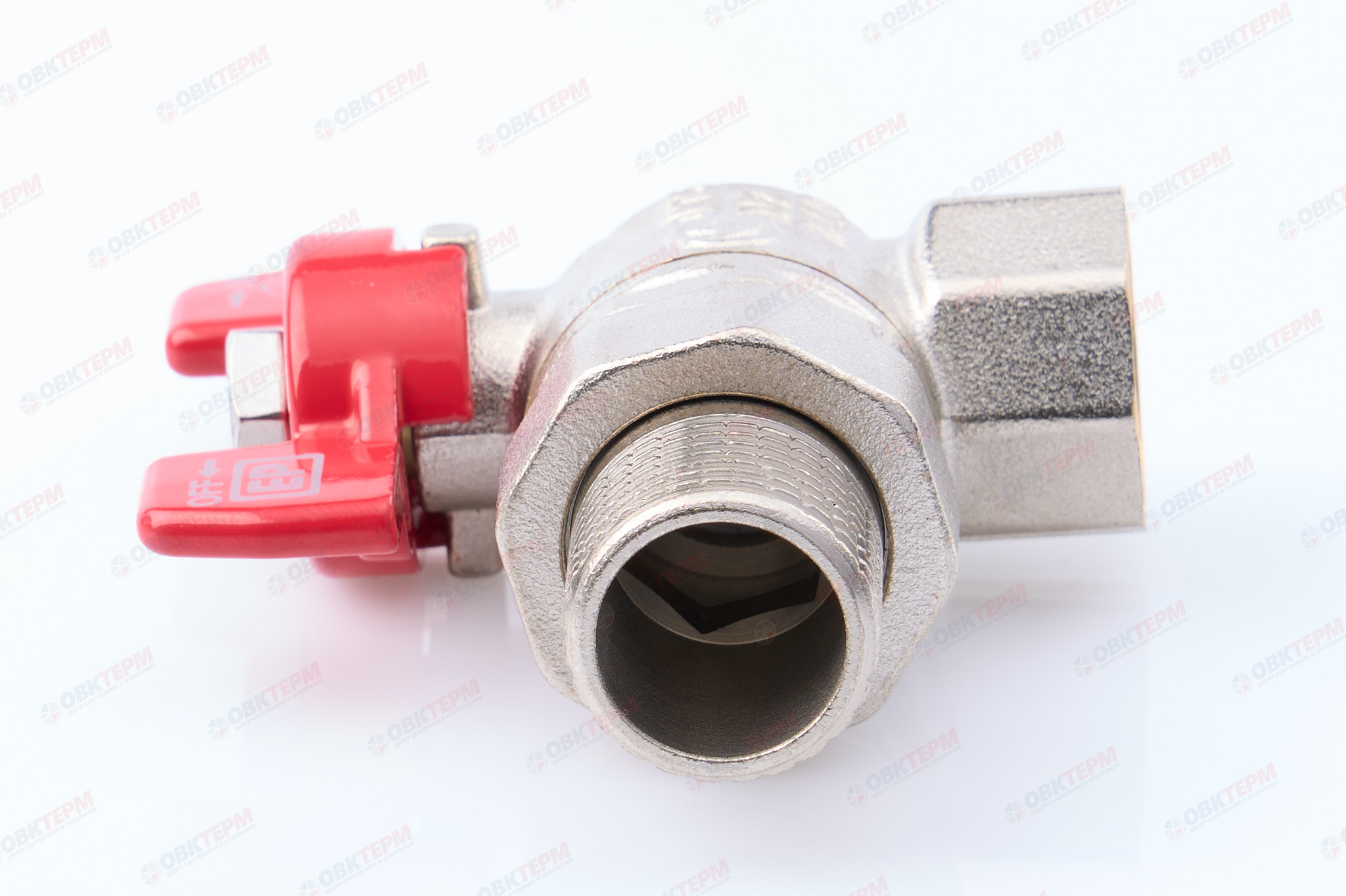 Кран шаровый с американкой угловой   EUROPRODUCT     1/2"  ВН     (80 шт) - Изображение №4