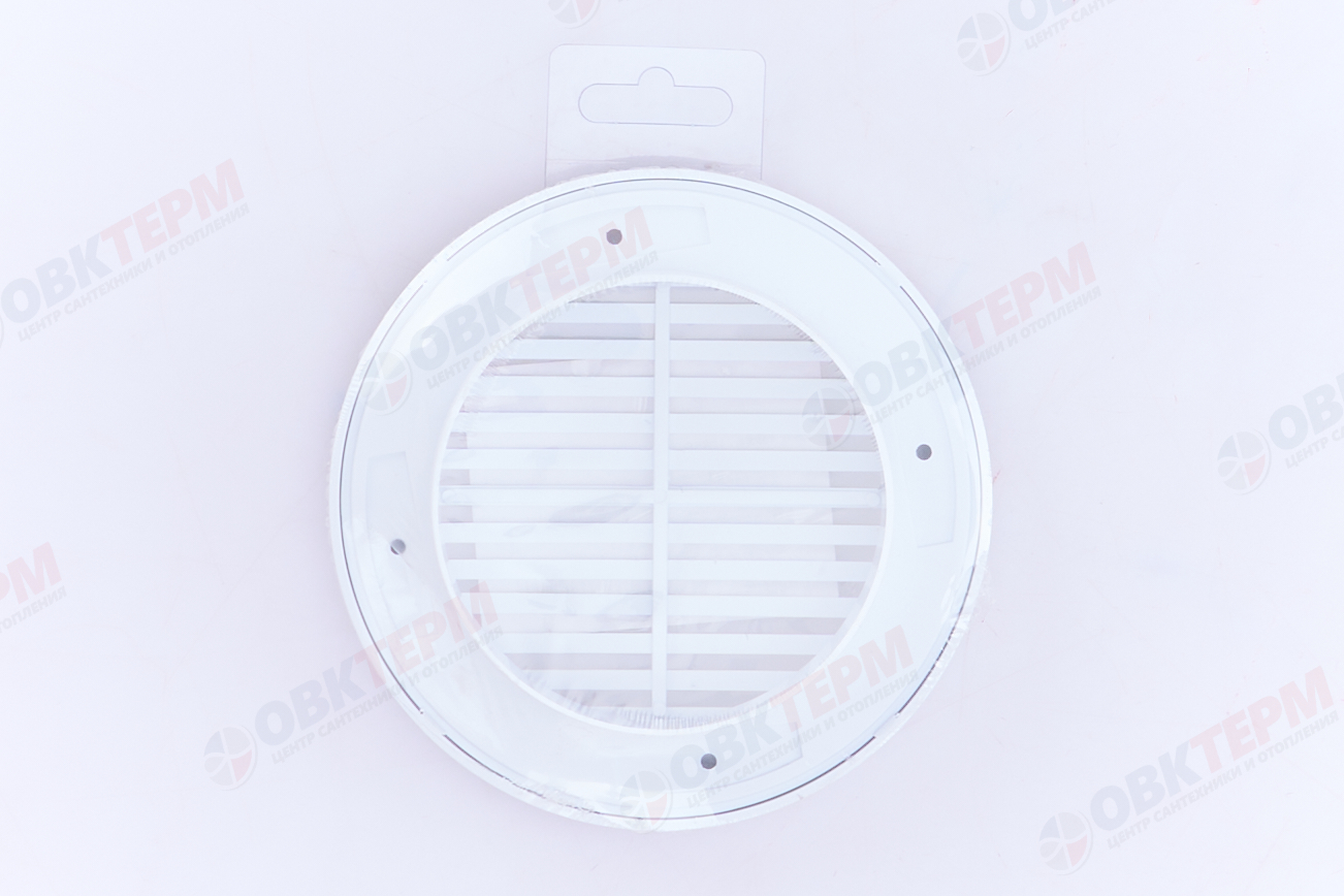 Решетка вентиляционная круглая РКФ d145 разъемная, с фланцем d100 (30шт/уп) Эра - миниатюра №7