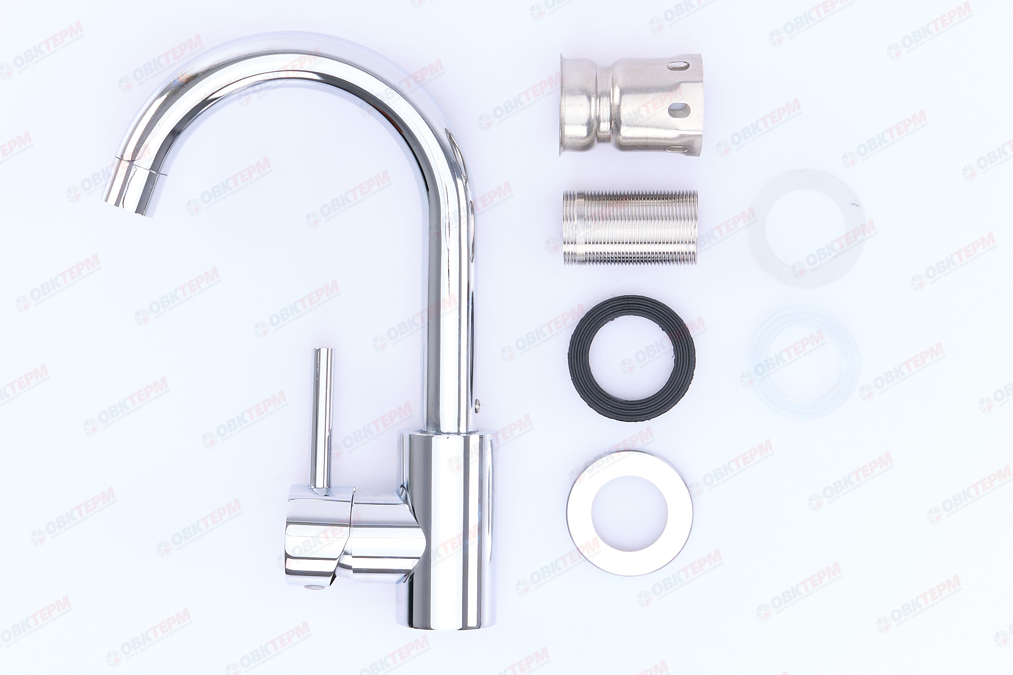 Смеситель д/умывальника нерж/сталь CHAMPION SUS-001(N) CHROME (без подводки) (10 шт/ящ) - миниатюра №3